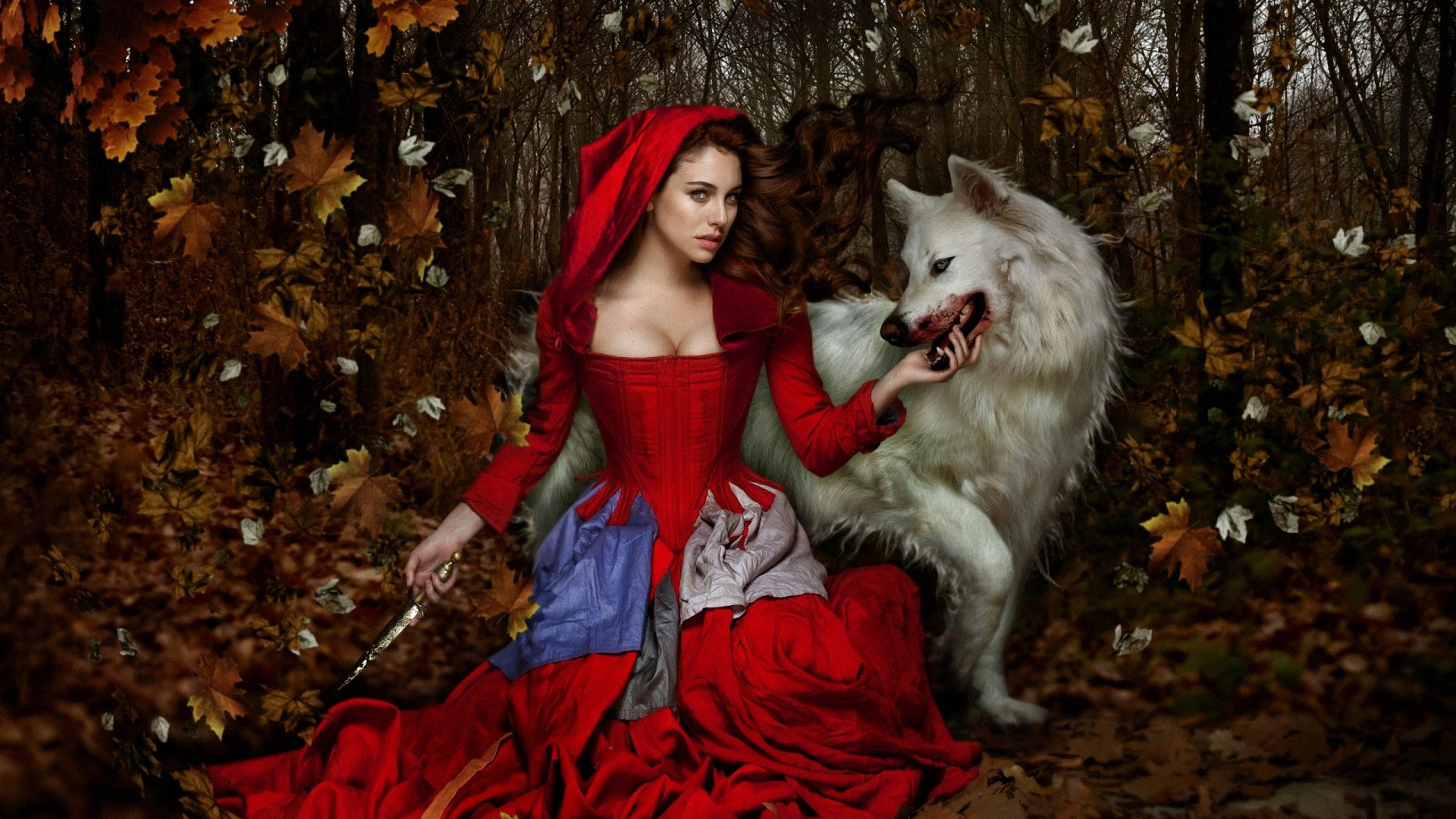 Wallpaper #ABqmUZMB1yWOL4qg0IJH96 Wolves Red Riding Hood Wicker Basket HD Wallpaper Rare Gallery