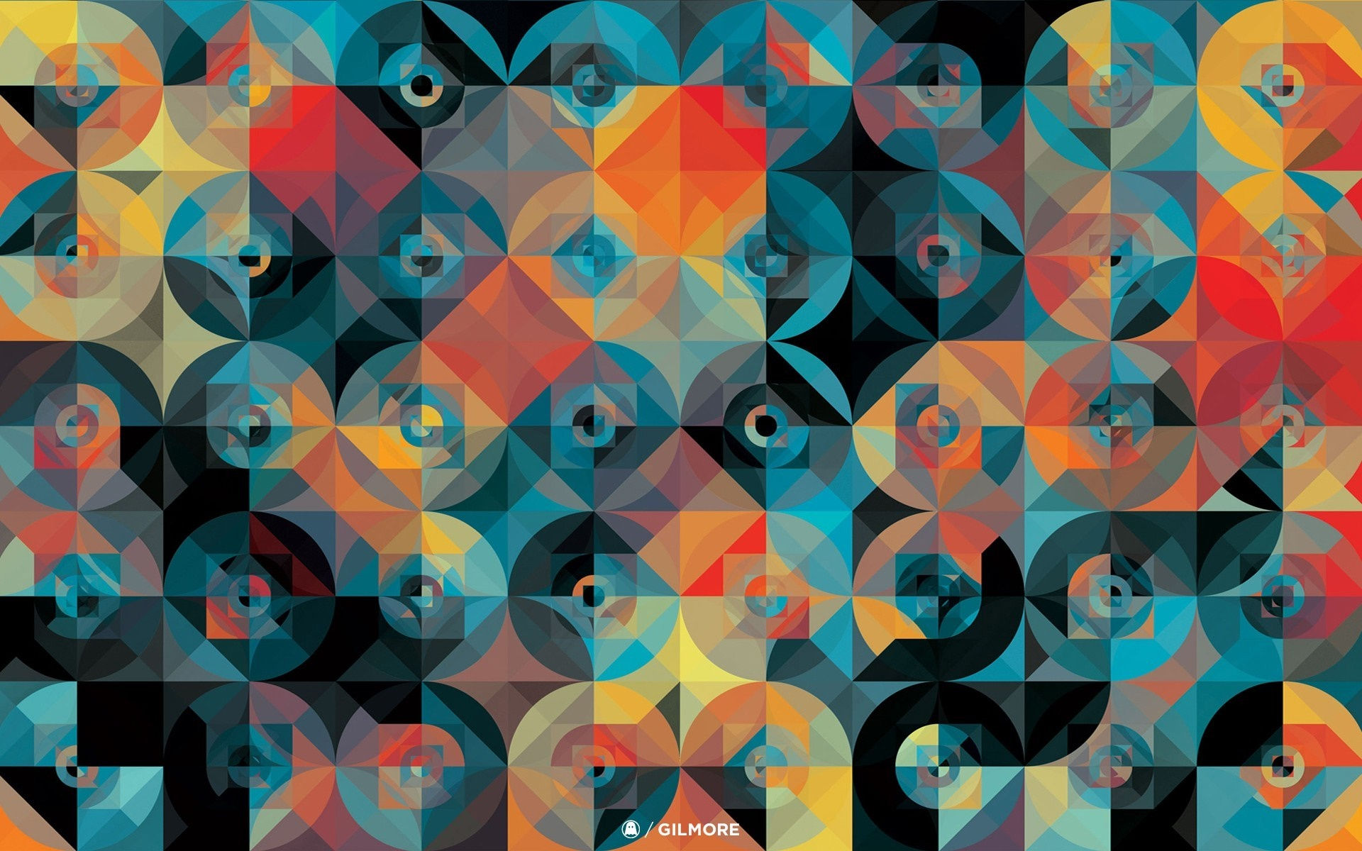Wallpaper #c9d08 Abstract Colorful Geometric Triangle Seamless Pattern Background