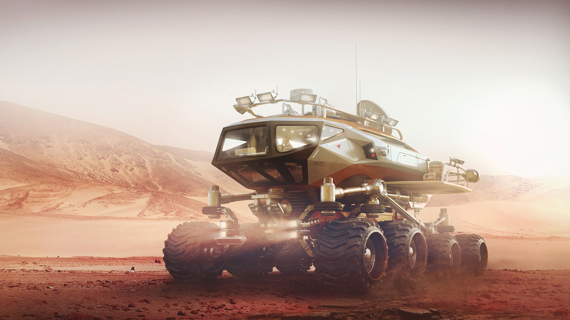 Wallpaper #h2jeIZMBSpphPi3-BDEJ70 Vehicle Futuristic Artwork Science Fiction Digital Art Planet HD