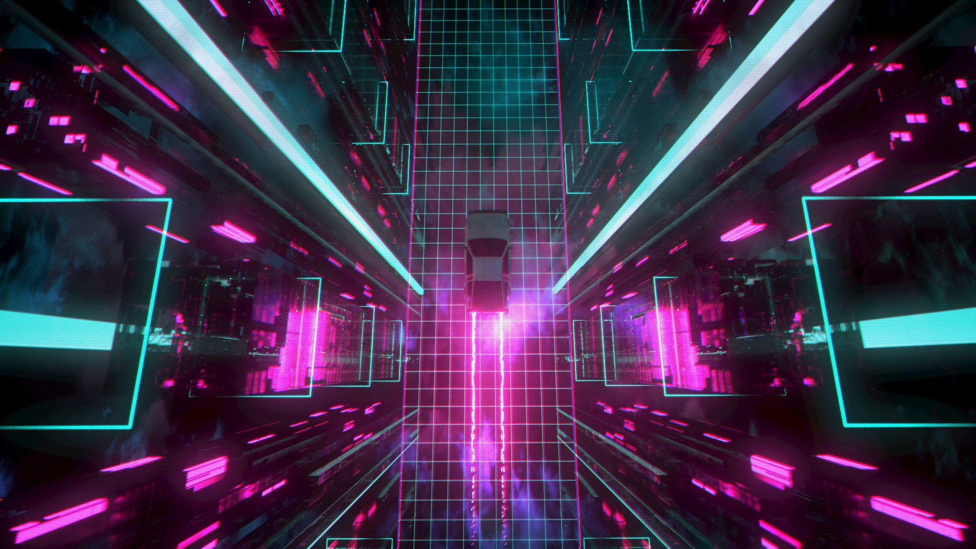 Wallpaper #ghlNMo8BtGB6xQ78zpe617 474994 Cyberpunk Rain Elevator Neon Glow David Legnon Glowing