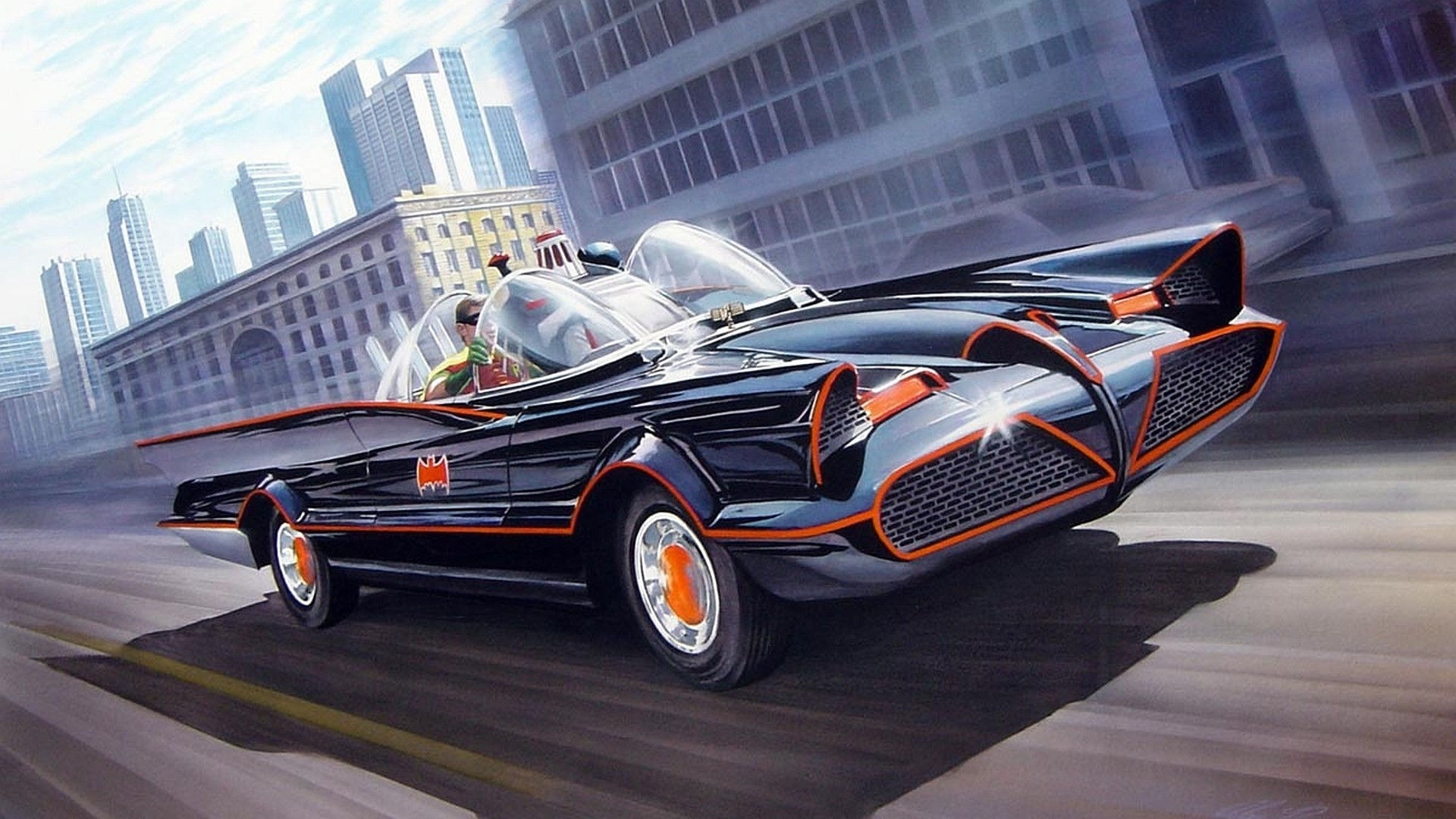 Wallpaper #7RkjLY8BtGB6xQ78Q5F814 985992 TV Vehicle DC Comics Artwork Batmobile Batman and Robin