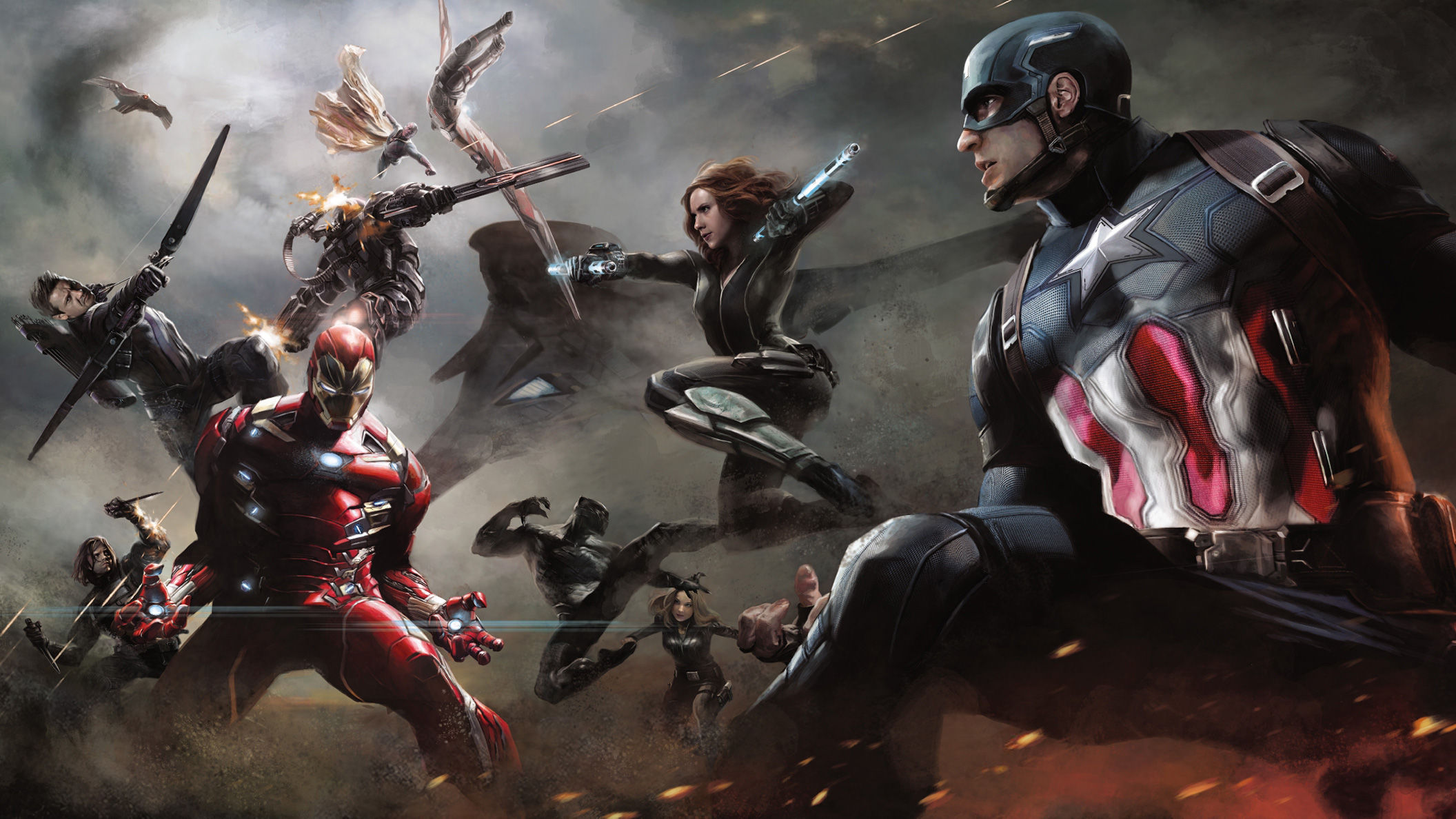 Wallpaper #KkV9qo4B7YBJg1BV1qjR25 Captain America Iron Man HD Artwork Superheroes Digital Art Black
