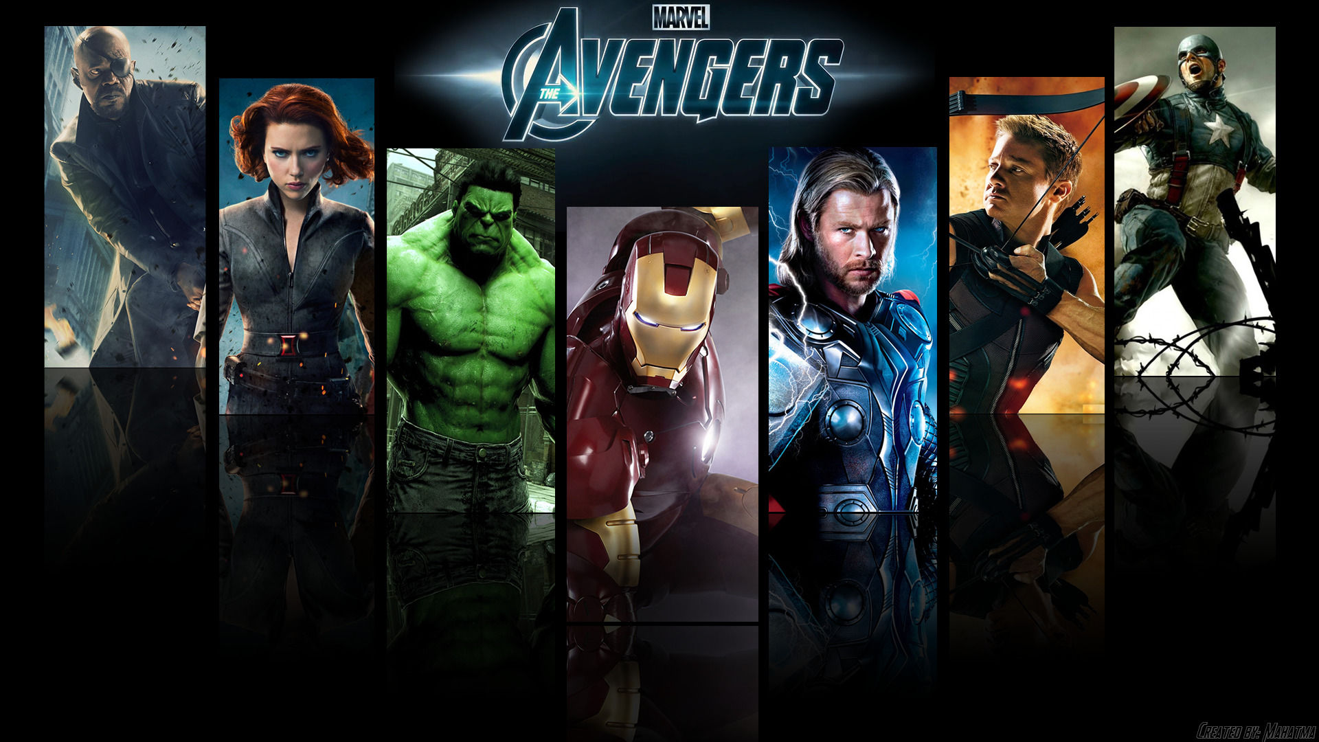 Wallpaper #ZXO-hI4BFI5NbQksBh3Y6 Thor Fantasy Art Iron Man Hulk Captain America the Avengers Black