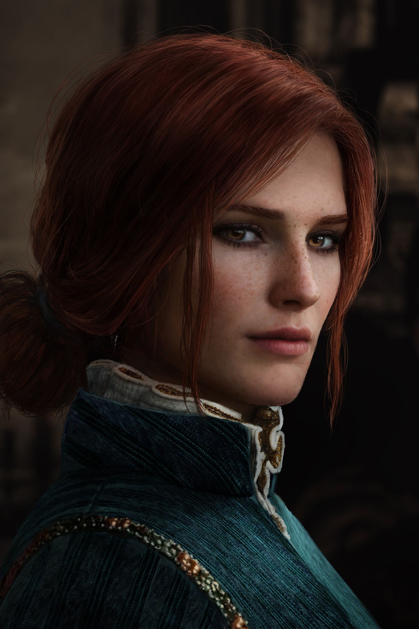 Wallpaper #RkDEMZMBJhL2WPbaNsiW352 The Witcher 3 Wild Hunt Rpg Portrait Triss Merigold the Witcher