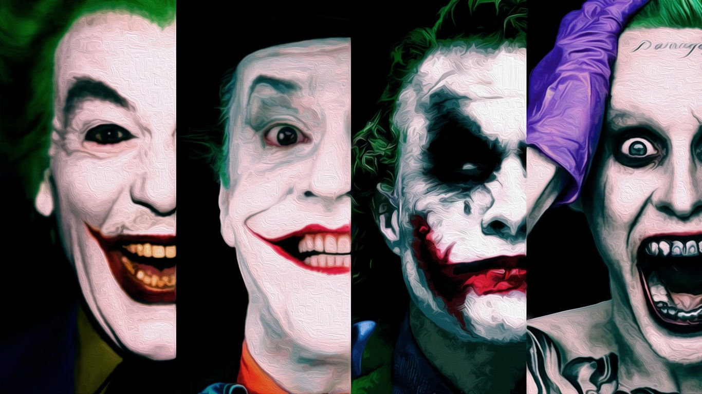 Wallpaper #ZXJ4MpMBX2lk1u3opFqr345 Joker Jack Nicholson New 52 Heath Ledger Jared Leto DC Comics