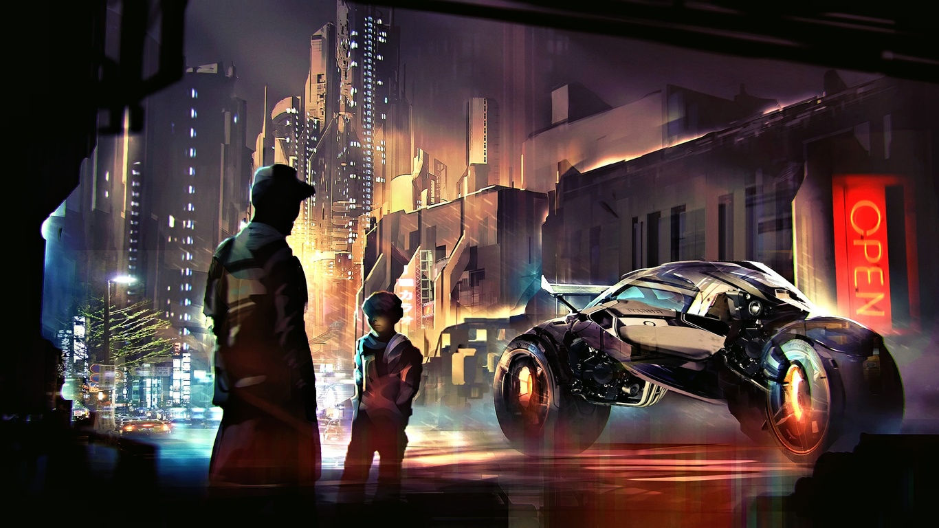 Wallpaper #WkD9LpMBJhL2WPbal7s-131 4K Digital Art Artwork Cyber Cyberpunk Fan Art Painting Cgi