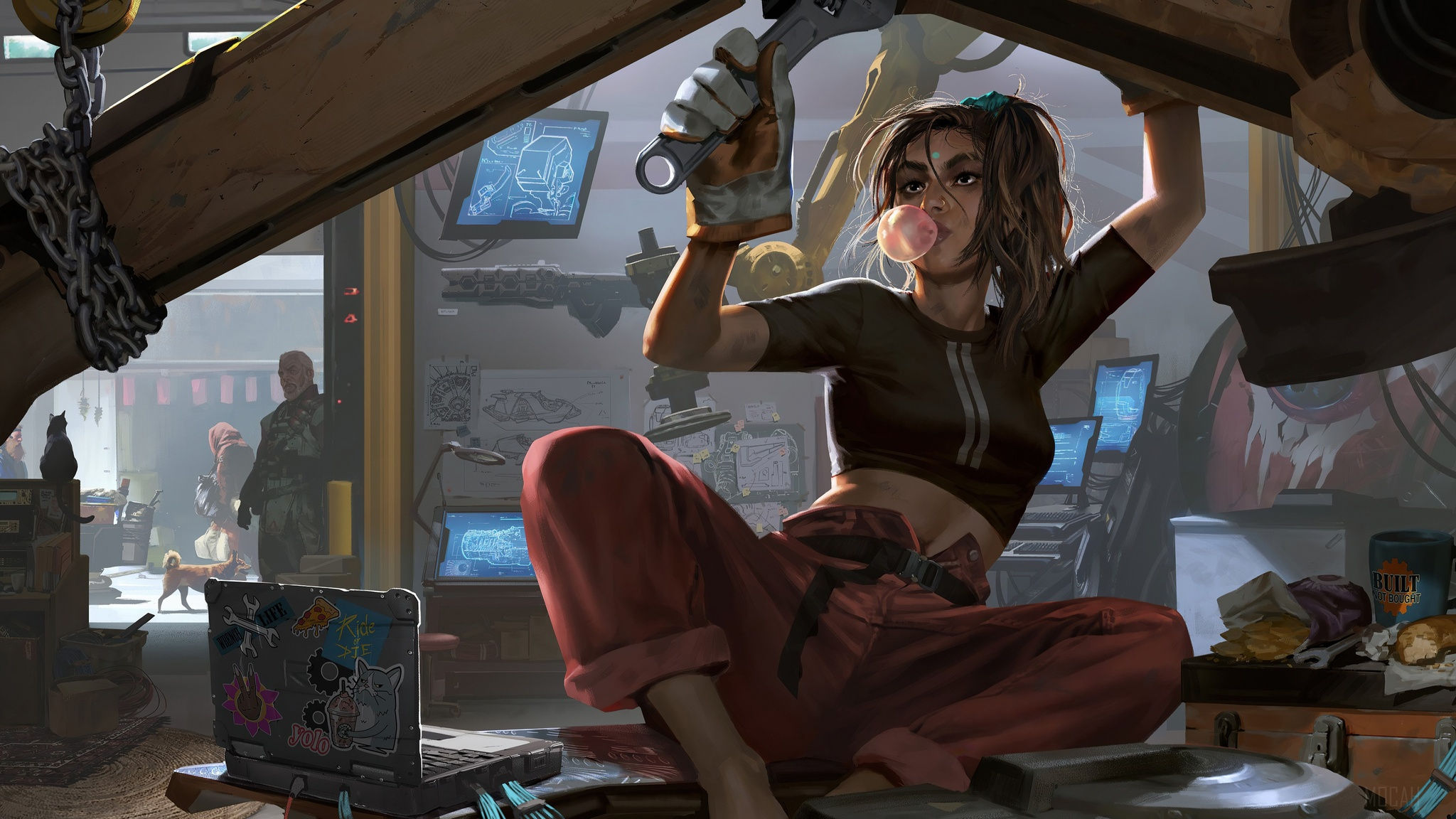 Wallpaper #yXQxz44B_8f4nGFap3Sp42 Rampart Apex Legends Video Game Art 4K HD Wallpaper Rare Gallery