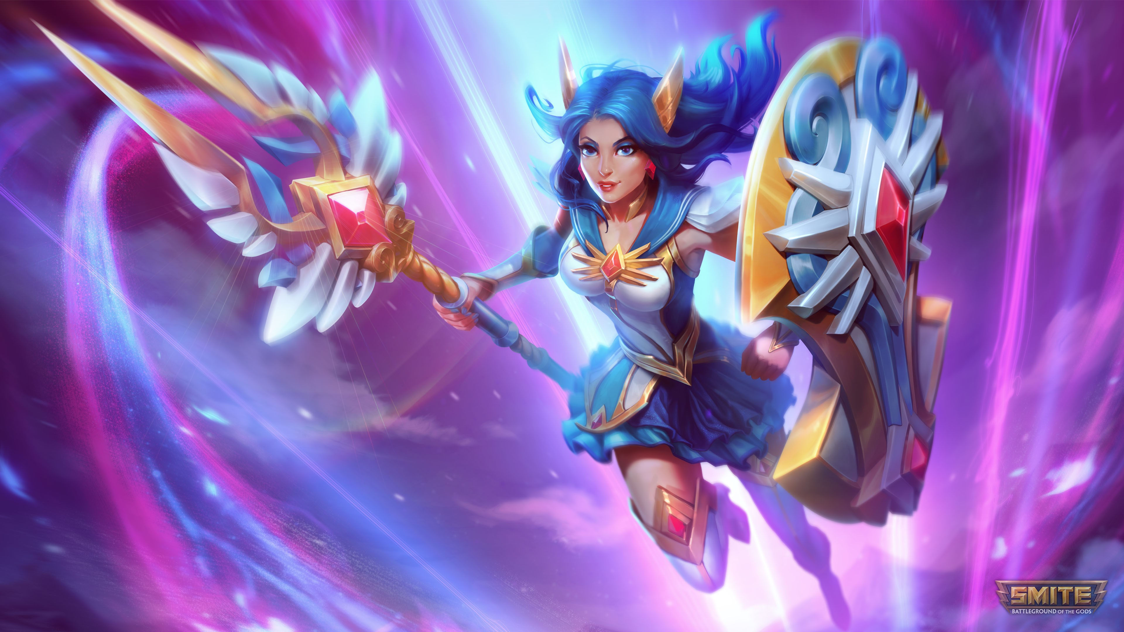 Wallpaper #tgAu6o4BSdW8dNouJA5T52 415715 4K Smite Looking at Viewer Dress Artio Smite Video Game