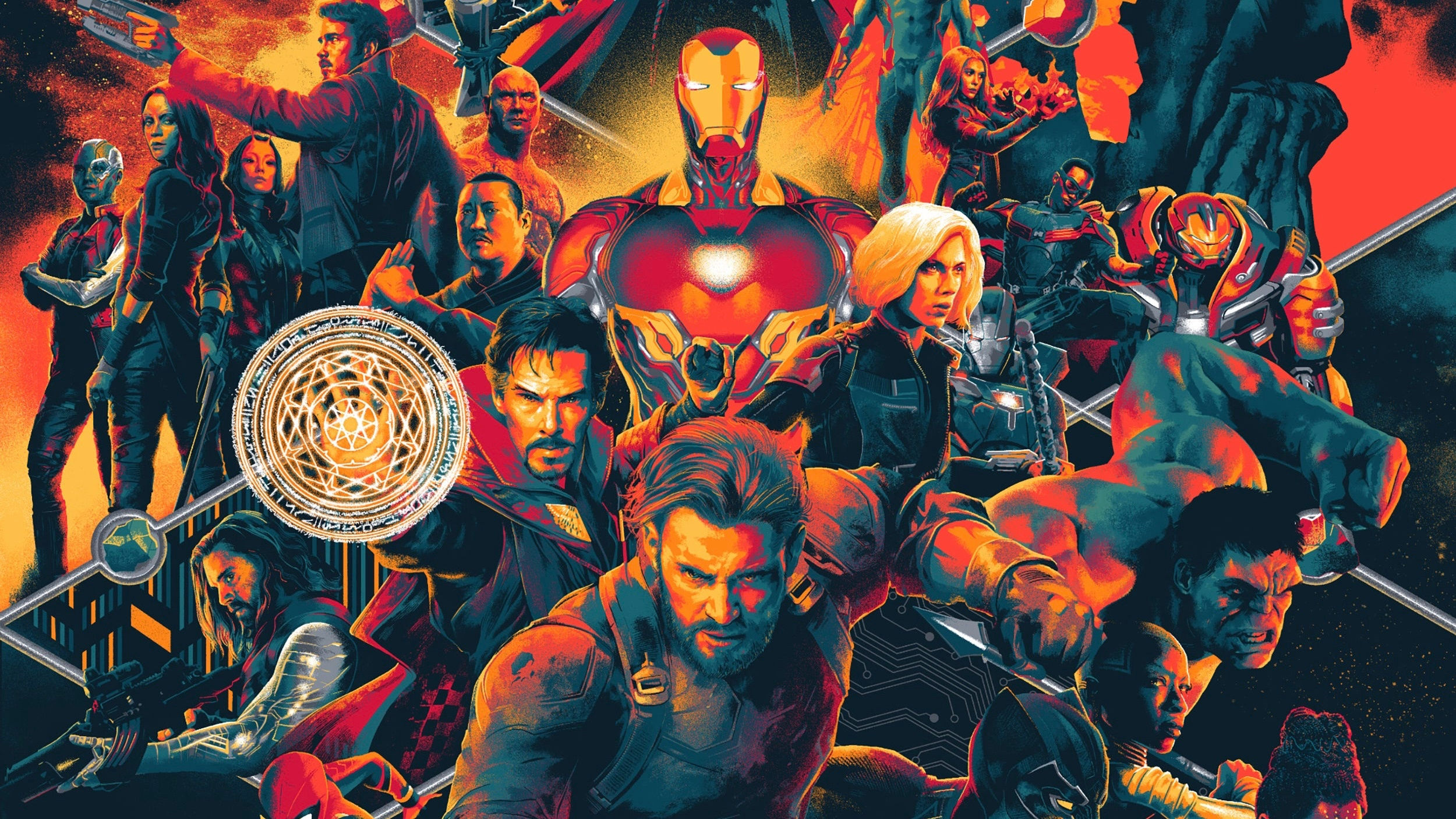 Wallpaper #9Gcg9JIBSpphPi3-J3gH300 Avengers Infinity War 4K Hulk Scarlet Witch Drax the Destroyer