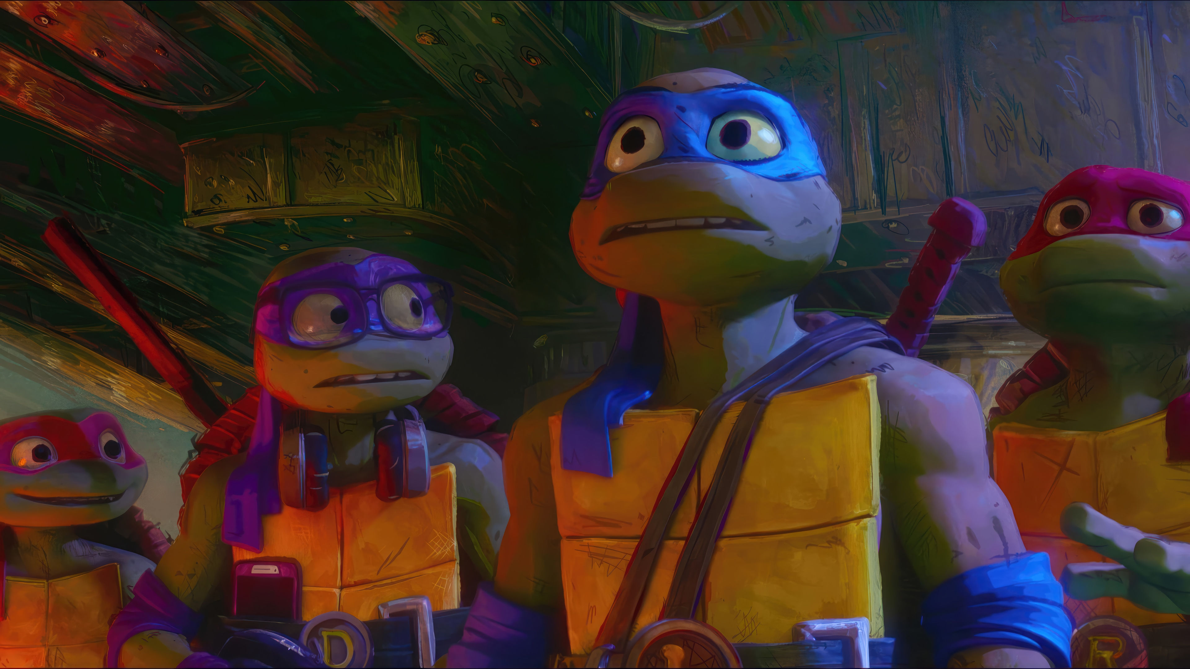 Wallpaper #R2cf8ZIBSpphPi3-O2pZ288 Teenage Mutant Ninja Turtles Mutant Mayhem Leonardo Raphael