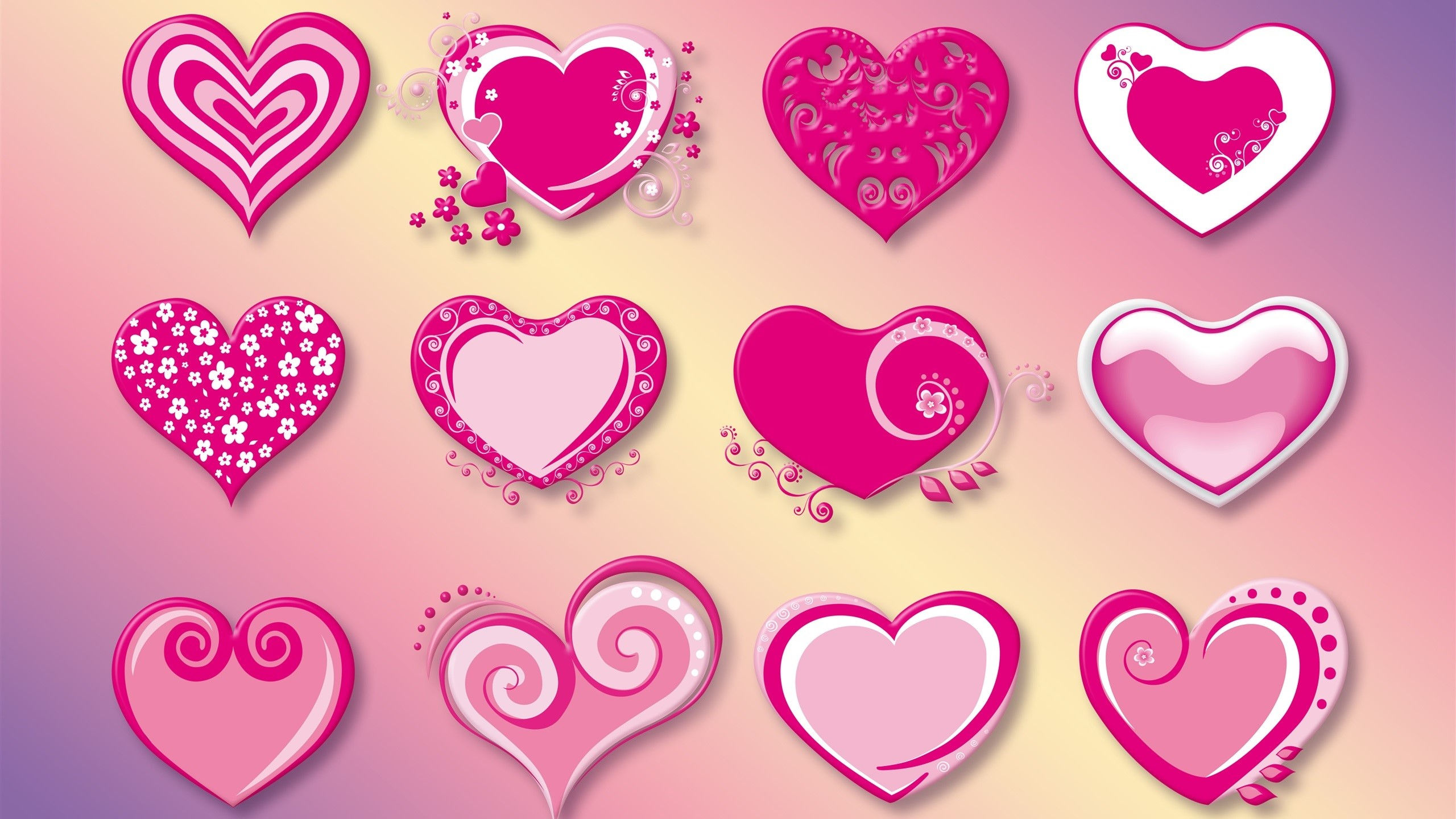 Wallpaper #12eRAJMBSpphPi3-GKYv202 469086 Pink Colorful Heart Design Pattern Rare Gallery HD