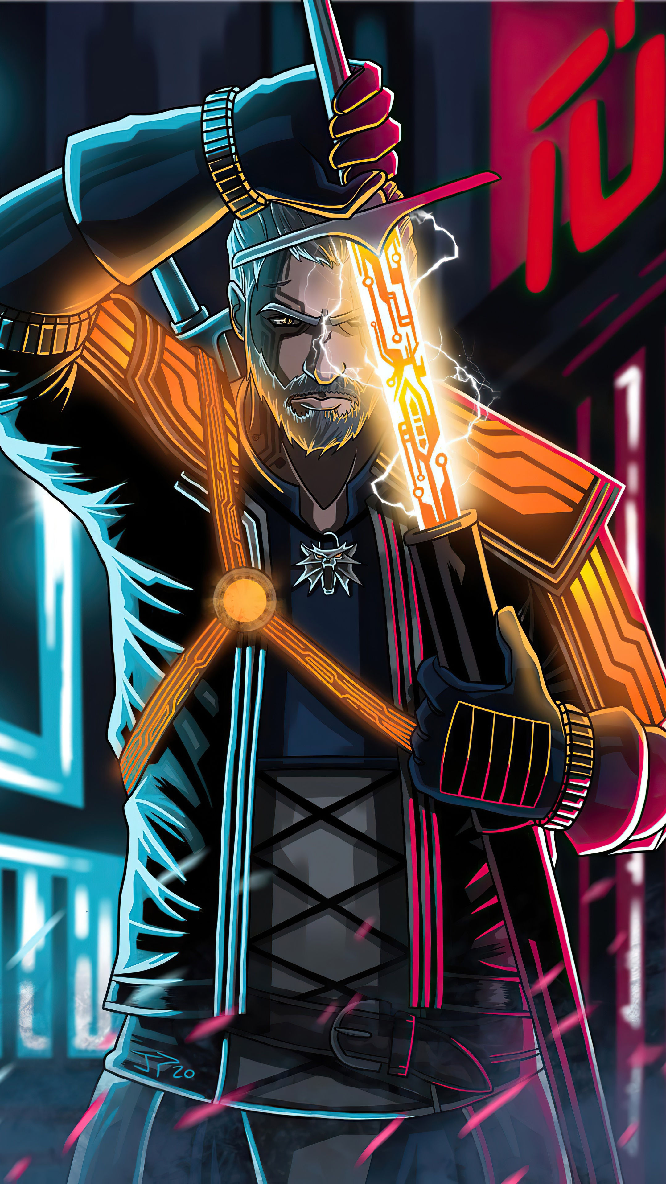 Wallpaper #2RmwAo8BtGB6xQ78REoe10 Witcher Artwork Artist Cyberpunk HD 4K Deviantart HD Phone