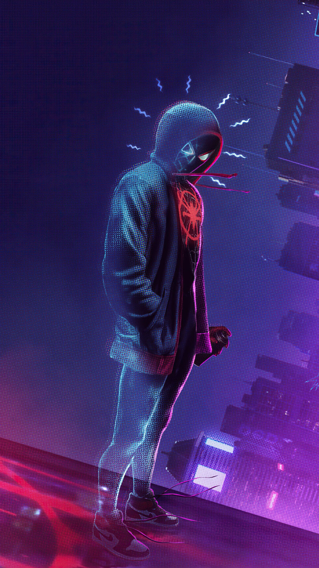 Wallpaper #4hllOo8BtGB6xQ78t6ye27 Miles Morales Spider Man Spider Man into the Spider Verse Movie Web