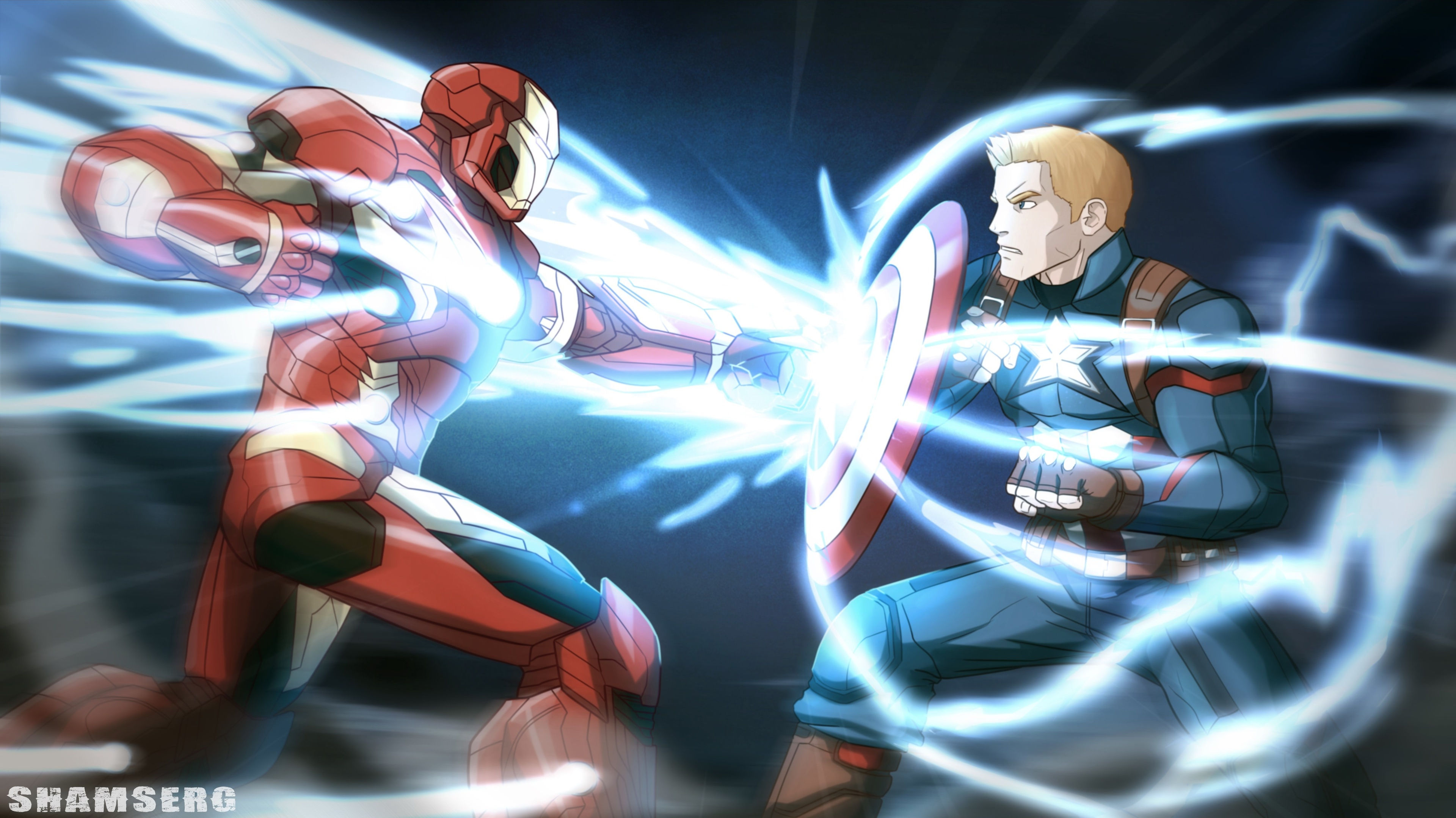 Wallpaper #ZXO-hI4BFI5NbQksBh3Y7 833837 4K 5K Tony Stark Captain America Civil War Battles