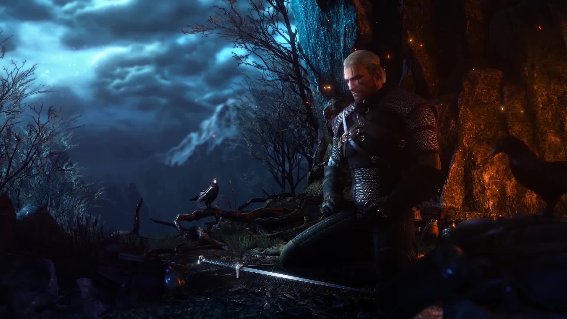 Wallpaper #RkDEMZMBJhL2WPbaNsiW166 The Main Menu of the Witcher 3 Hearts of Stone Live Wallpaper 1920x1080