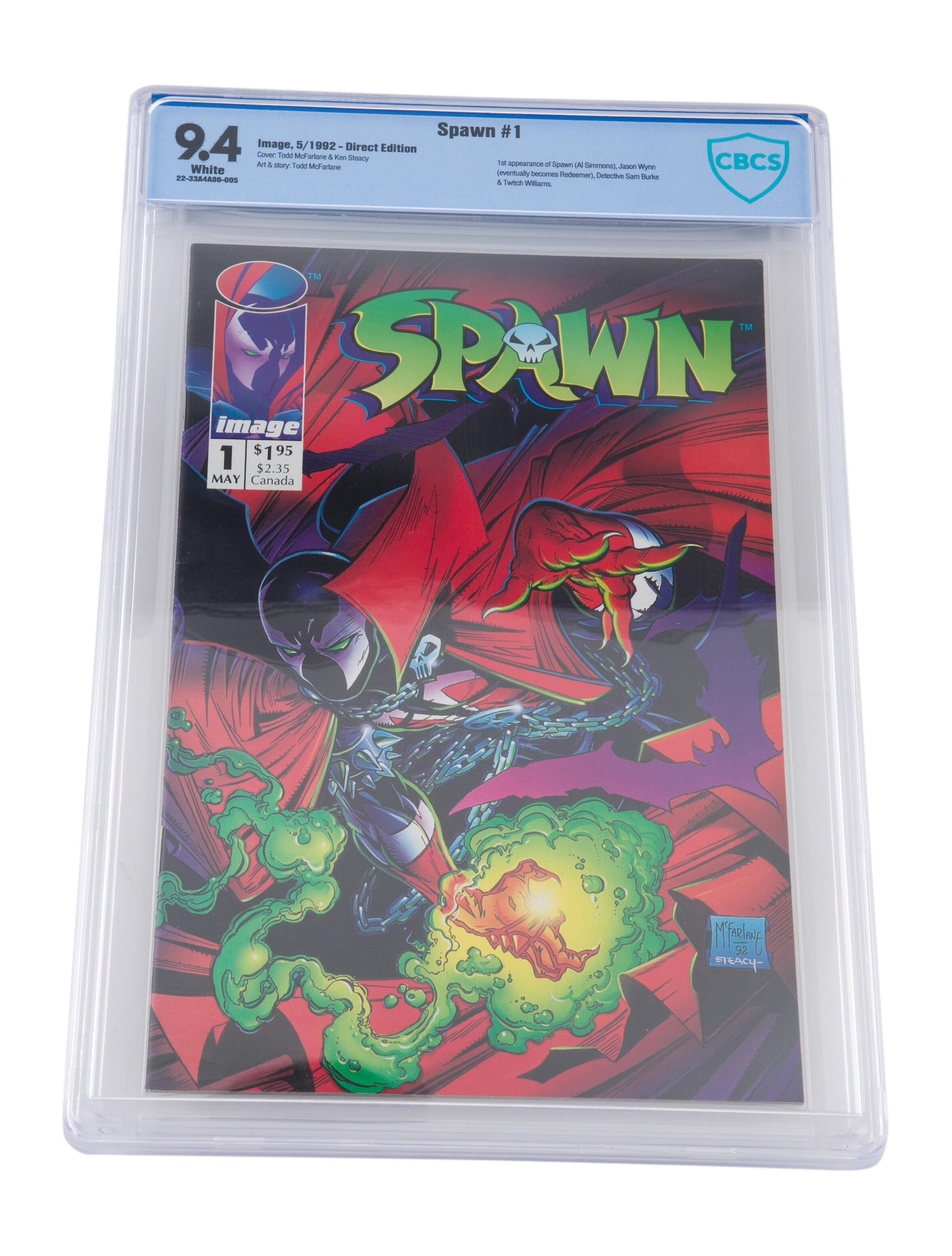 Wallpaper #HjHUNZMB5zzyi_yYRVi7257 Comic Book Spawn 1 Cbcs 94 1st Appearance of Spawn Comics