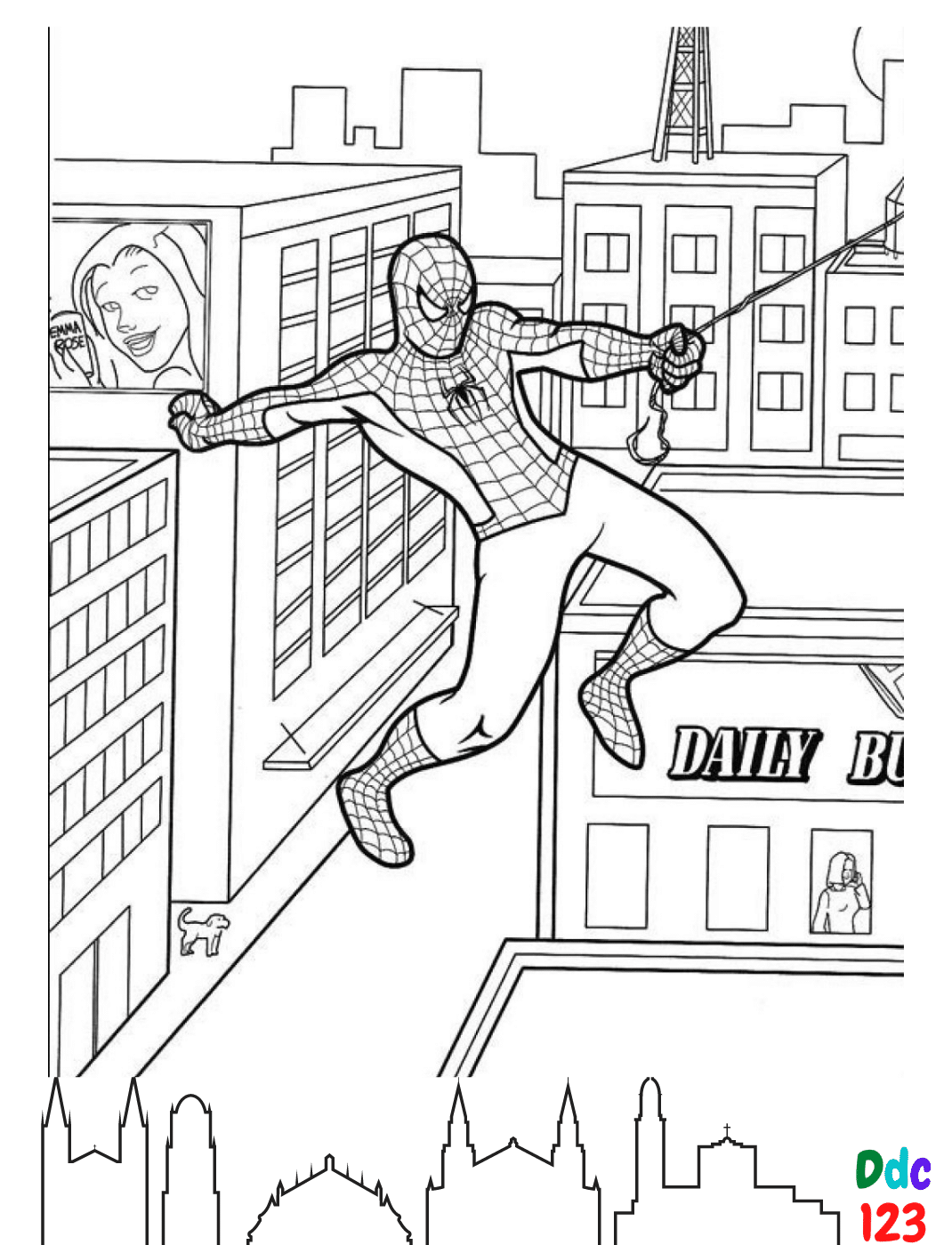 Wallpaper #0neeJ5MB-pgBXx603KZG131 Spiderman 1 Coloring Pages