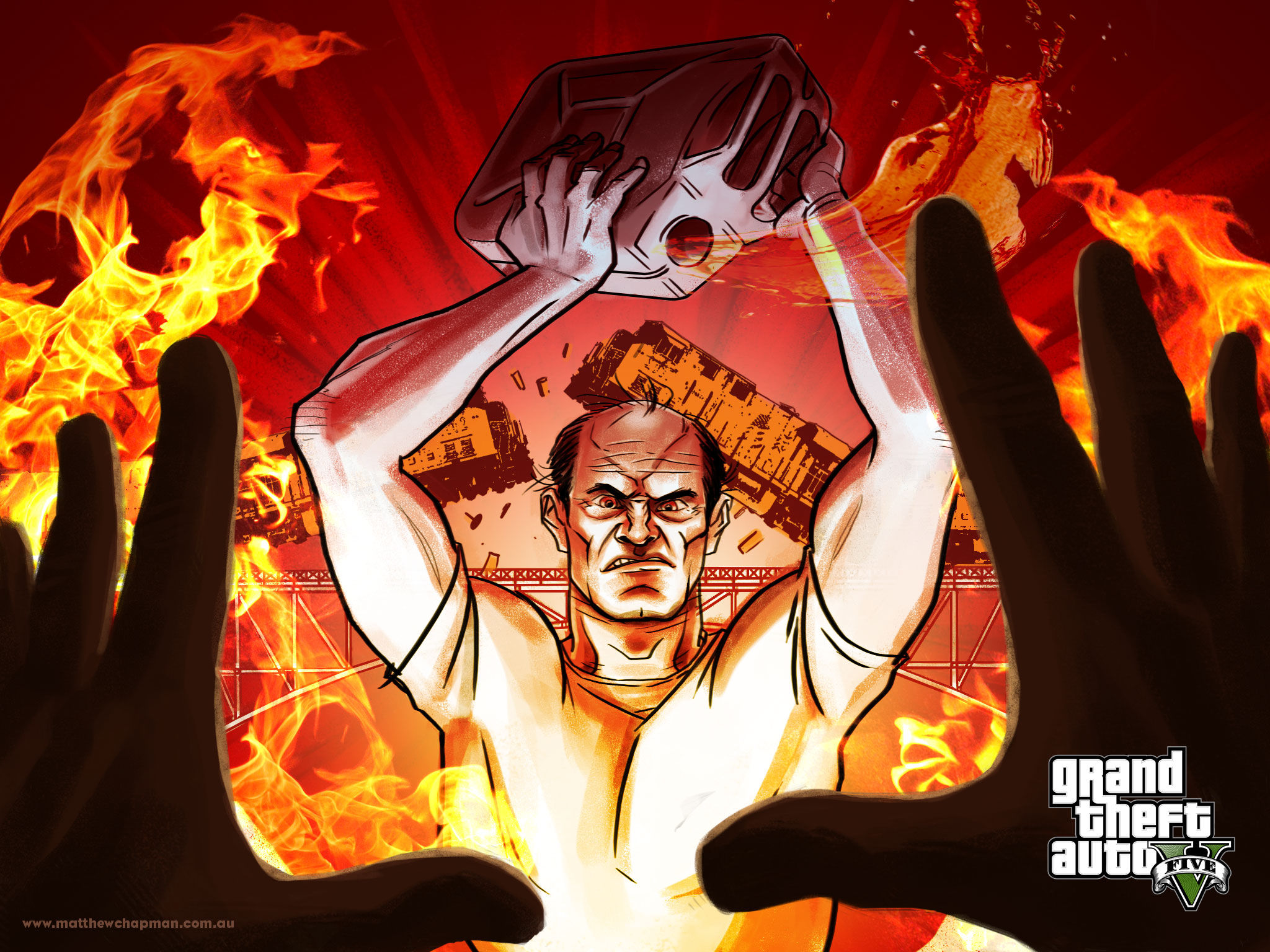 Wallpaper #JxlzNI8BtGB6xQ78W56q23 Fanarts Gta V Gta Expert