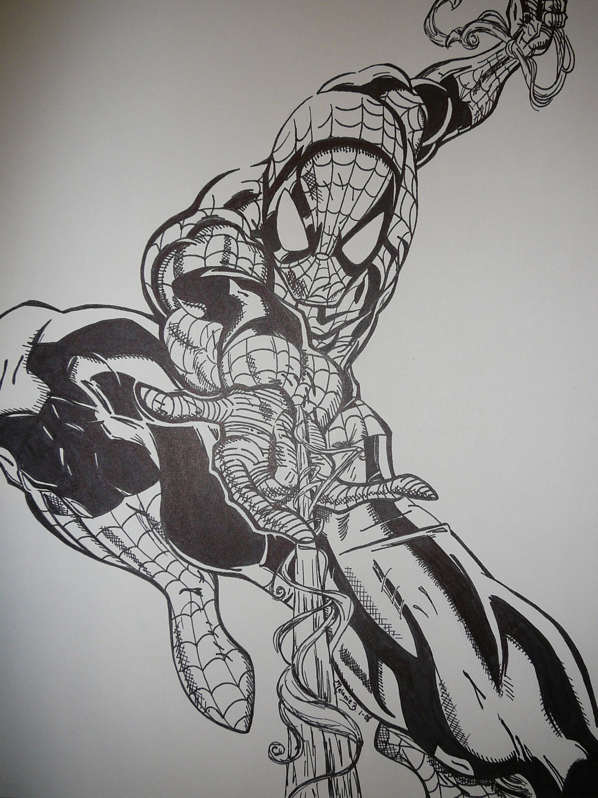 Wallpaper #7v_Ka5MB3lSXT3zUneiq288 Spiderman Shooting Web by Melanieb1089 Fanart Central
