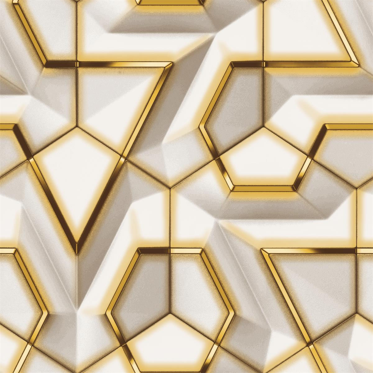 Wallpaper #f299d 3D Solid Gold Geometric Abstract Gray Triangle Background Grey Etsy