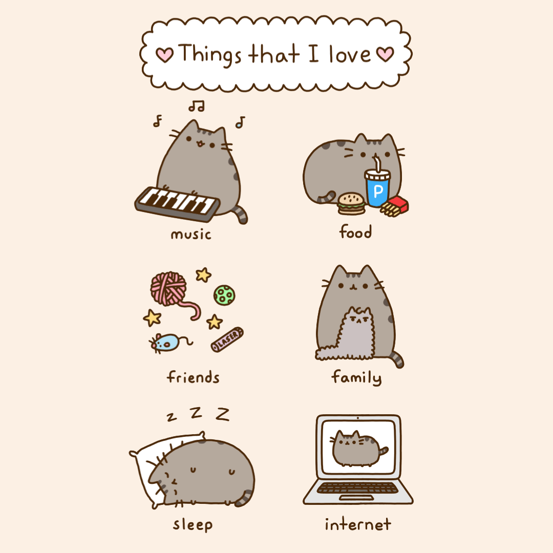 Wallpaper #xhmaKo8BtGB6xQ78I4tx7 Pusheen Love Gif