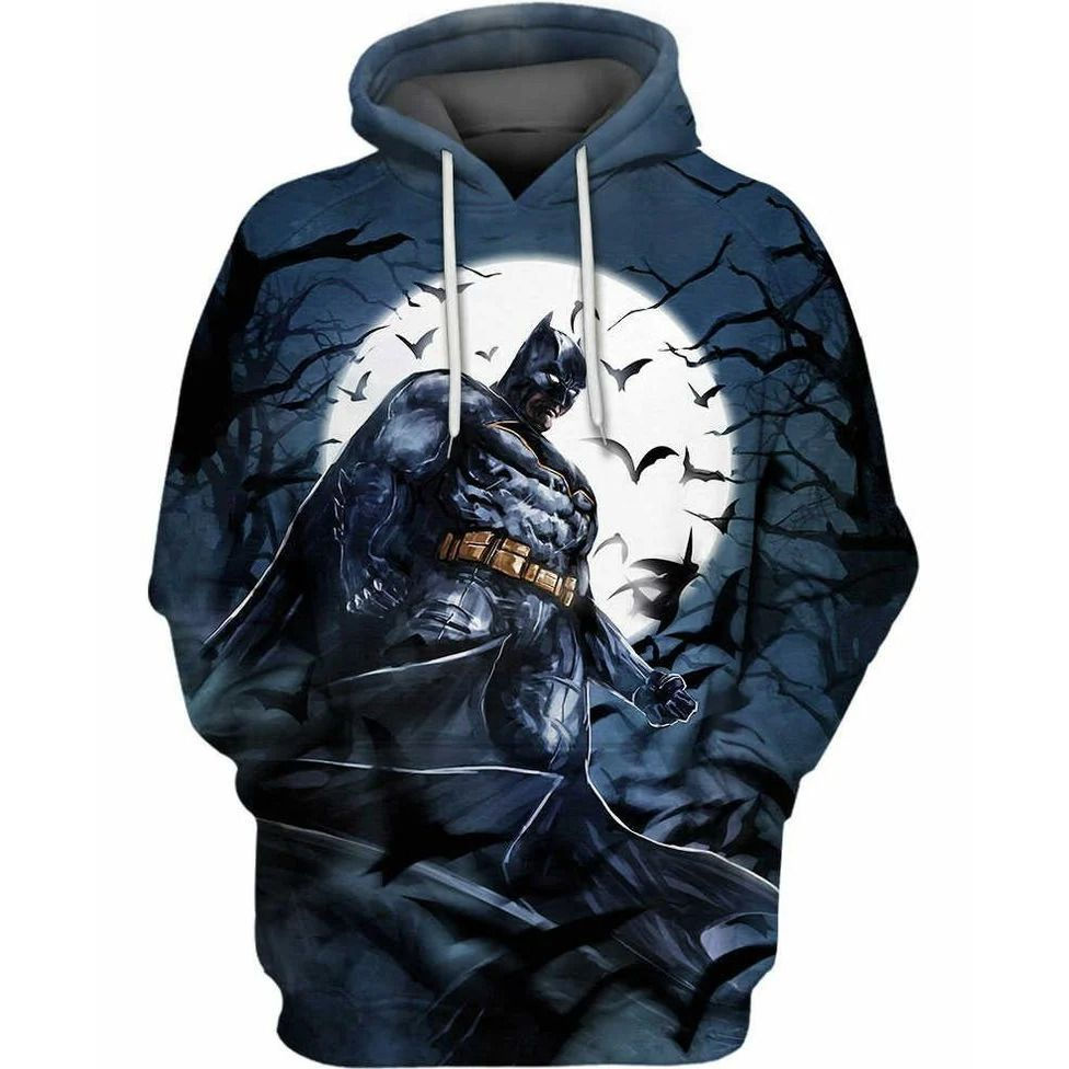 Wallpaper #_blT3pIBJvJKYCmEbwRK22 Batman DC Dark Knight Rises Over Print 3D Zip Hoodie Teeruto