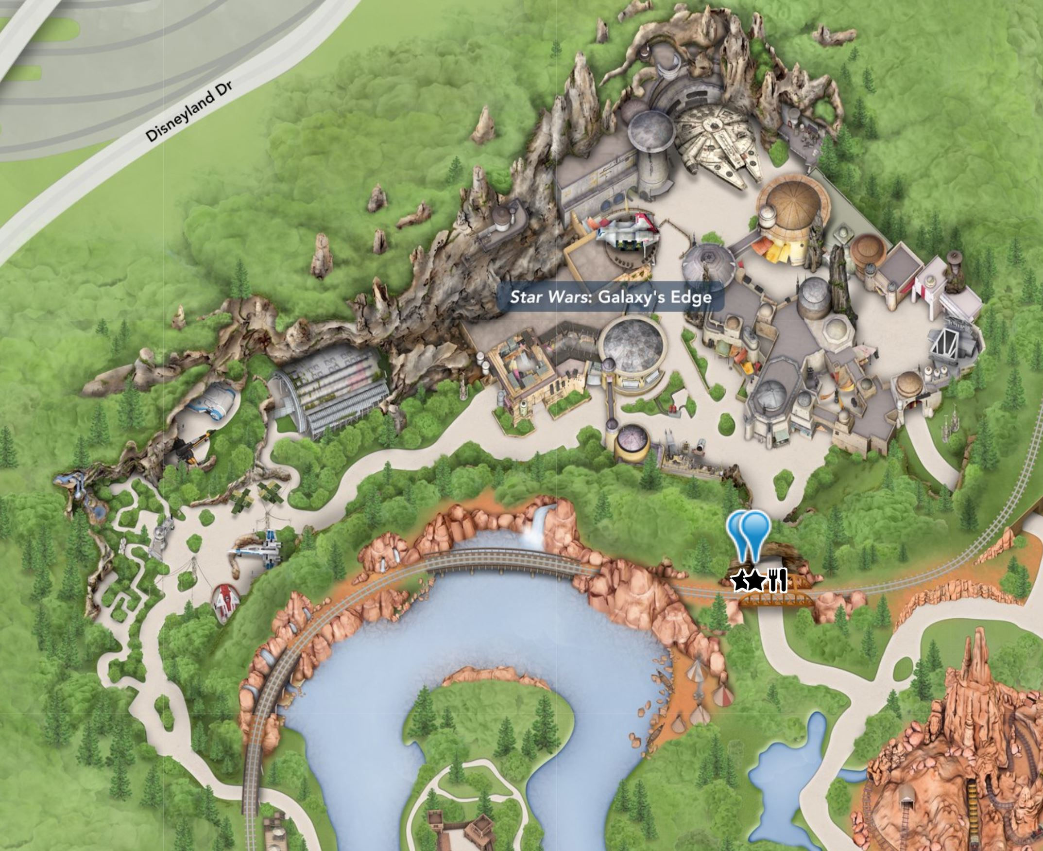 Wallpaper #q2dRE5MBSpphPi3-Av8V174 First Look at Star Wars Galaxys Edge Map for Disneyland
