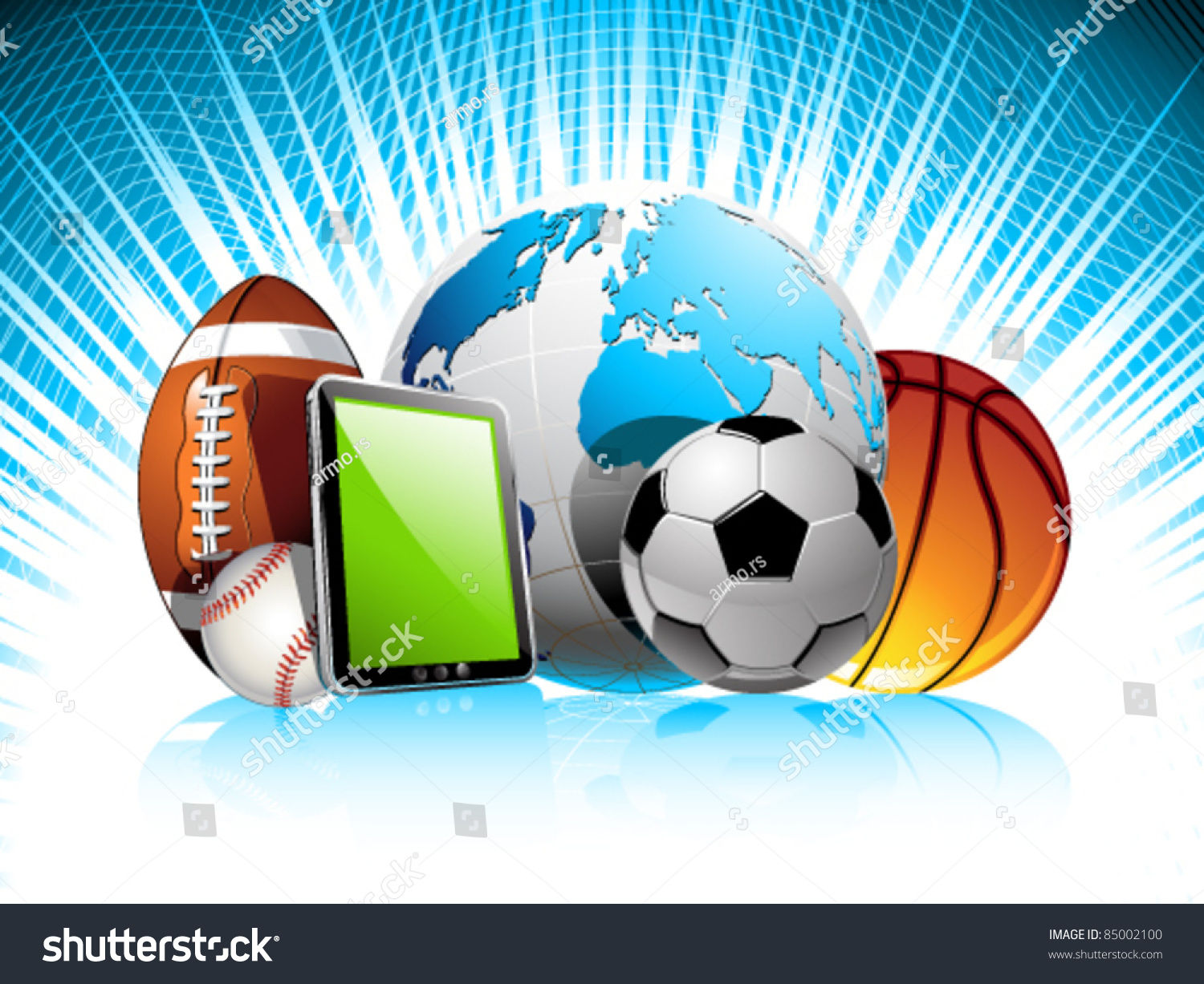 Wallpaper #22fM9pIBSpphPi3-rIQ9171 Sports Concept Background with Mobile Phone Stock Vector Illustration