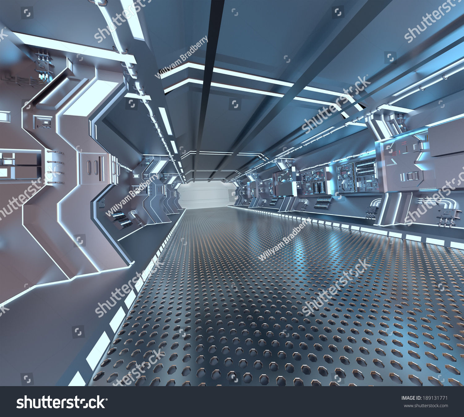 Wallpaper #jhmKHo8BtGB6xQ788nlI50 Futuristic Design Spaceship Interior Metal Floor Stock Illustration