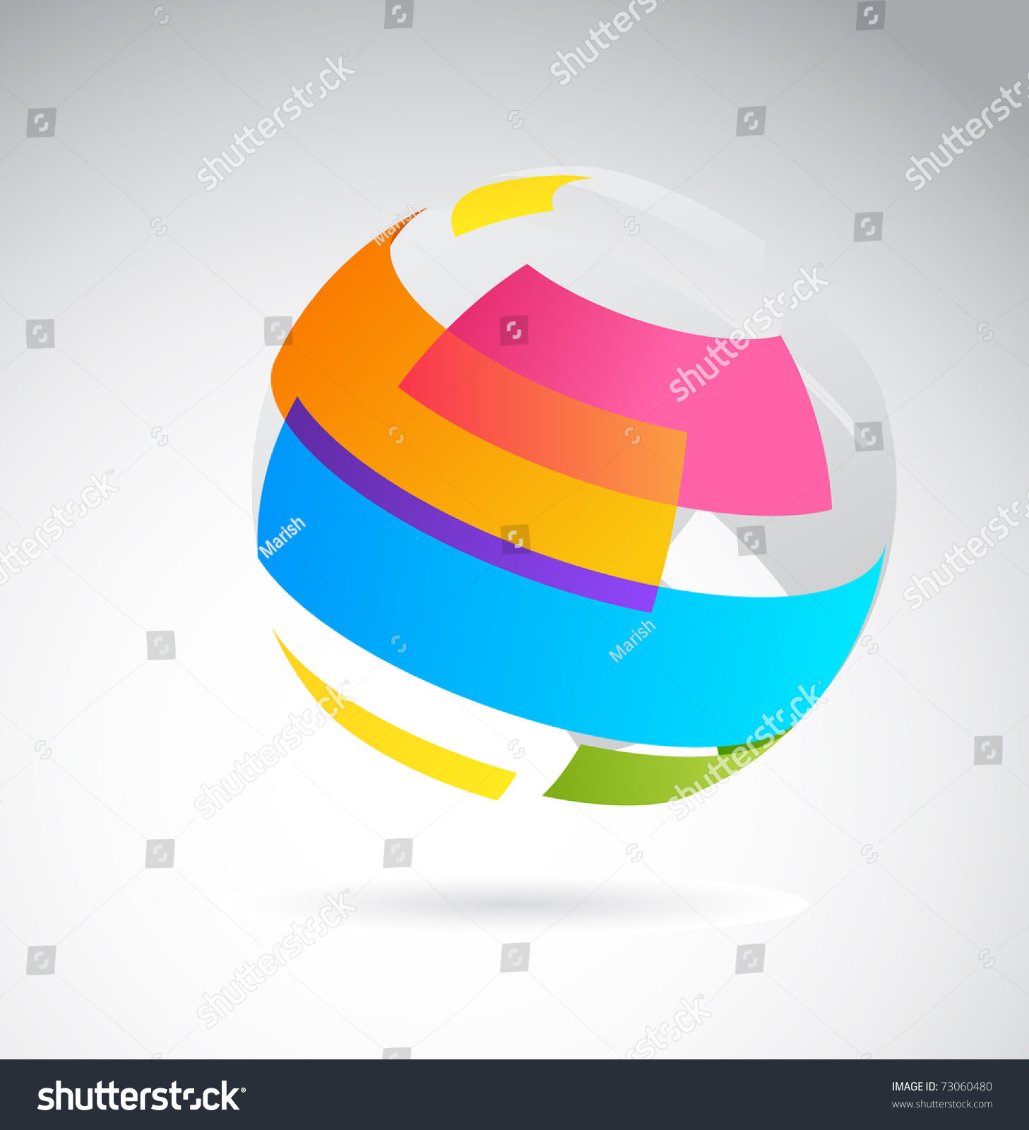 Wallpaper #BGcT6pIBSpphPi3-TUVE128 Abstract Globe Icon Made from Color Ribbons Stock Vector Illustration