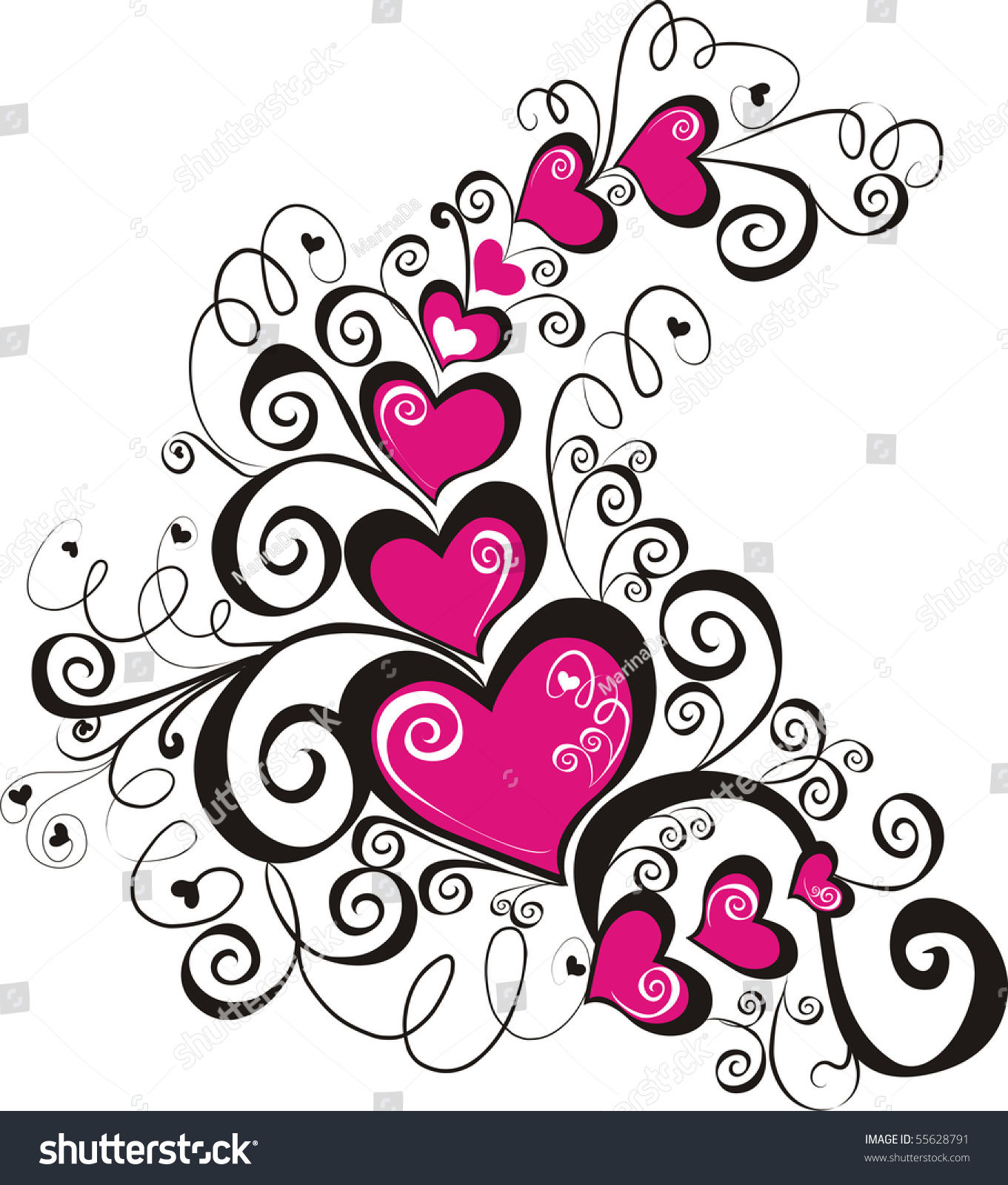 Wallpaper #12eRAJMBSpphPi3-GKYv169 Beautiful Heart with Floral Ornament Element for Design Vector Image