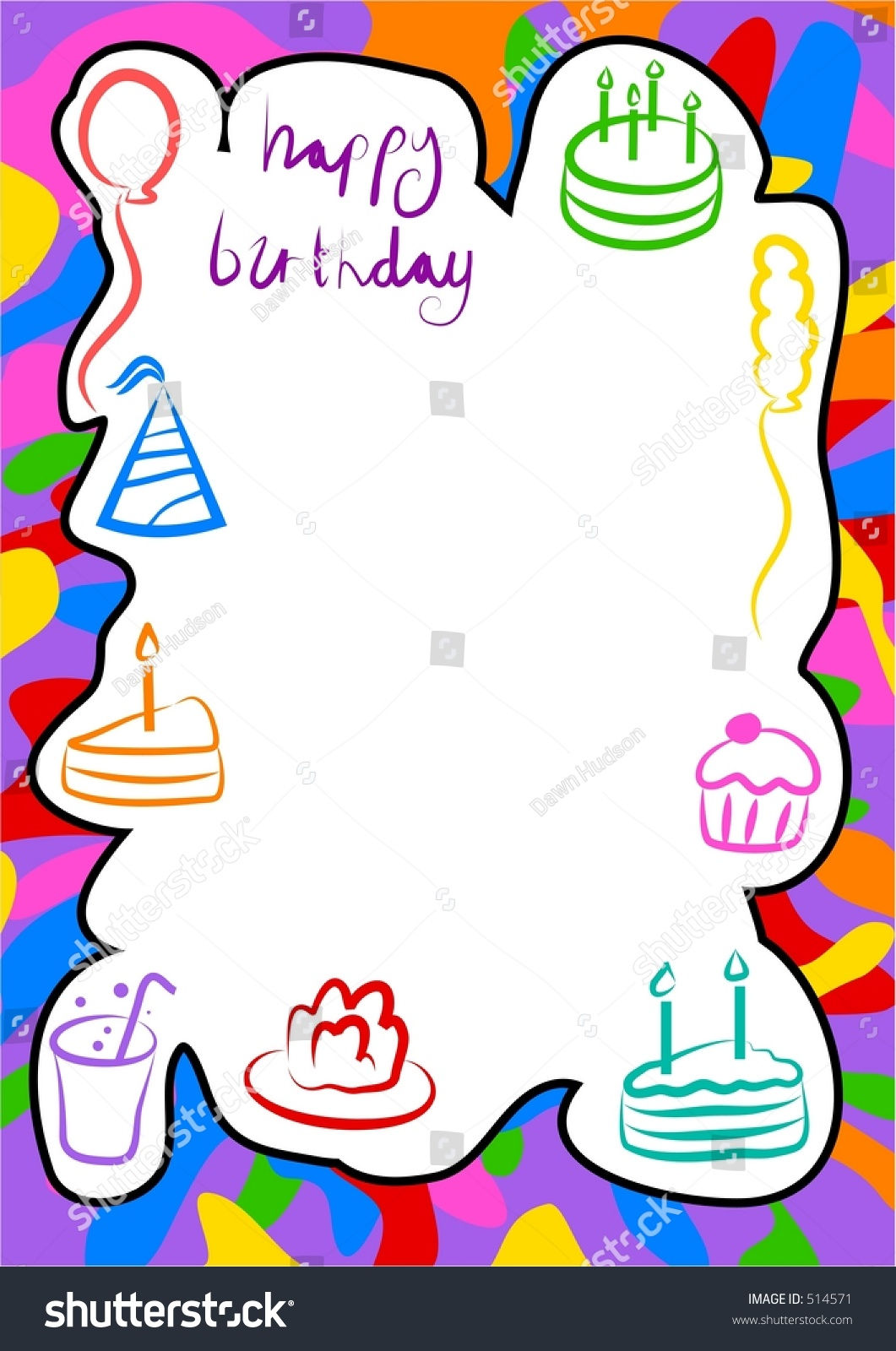 Wallpaper #3DG7NZMB5zzyi_yYq1fz250 Birthday Border Stock Photo 514571 Shutterstock