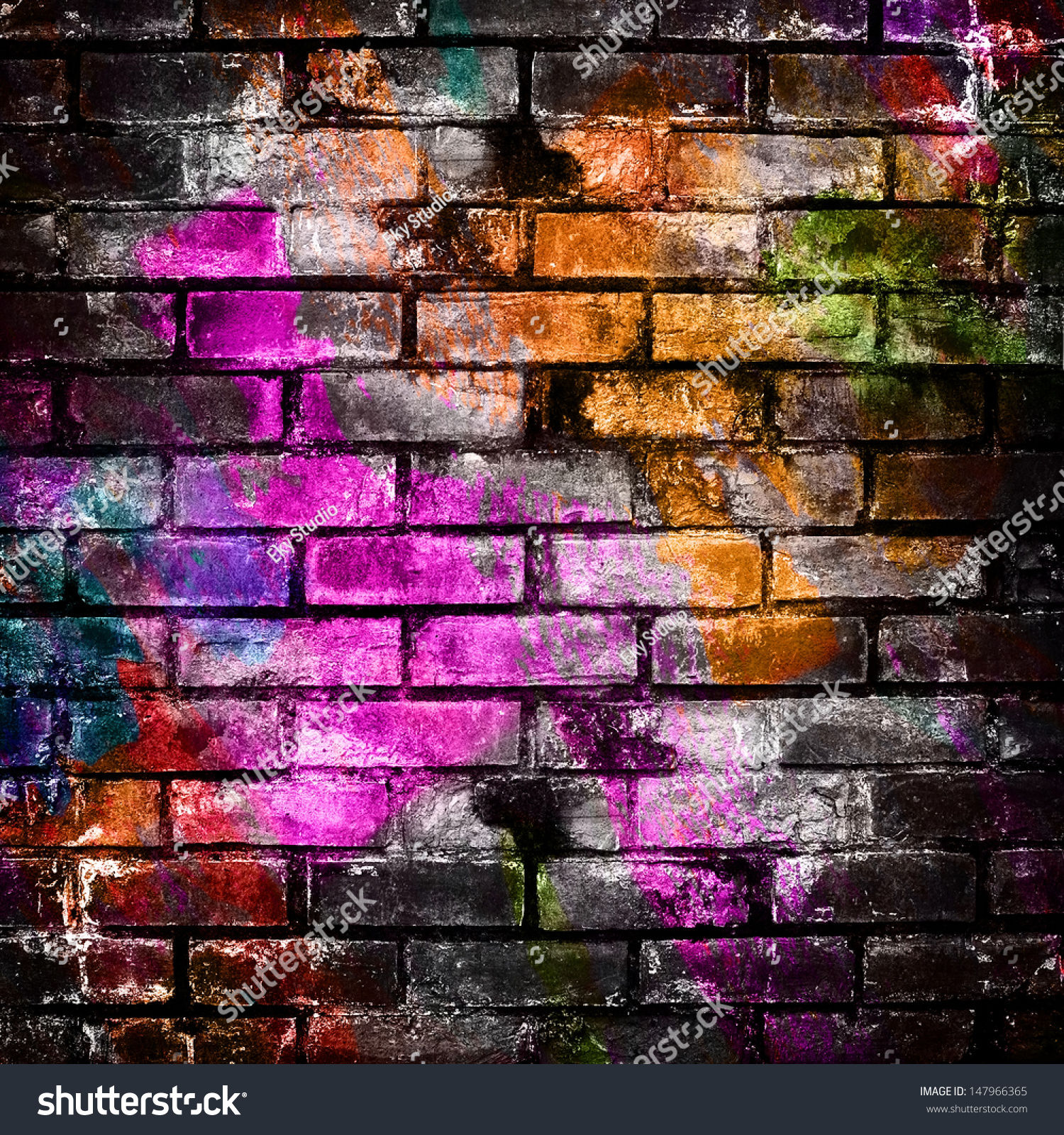 Wallpaper #77568 Graffiti Brick Wall Sublimation Clipart Png 21444163 Png