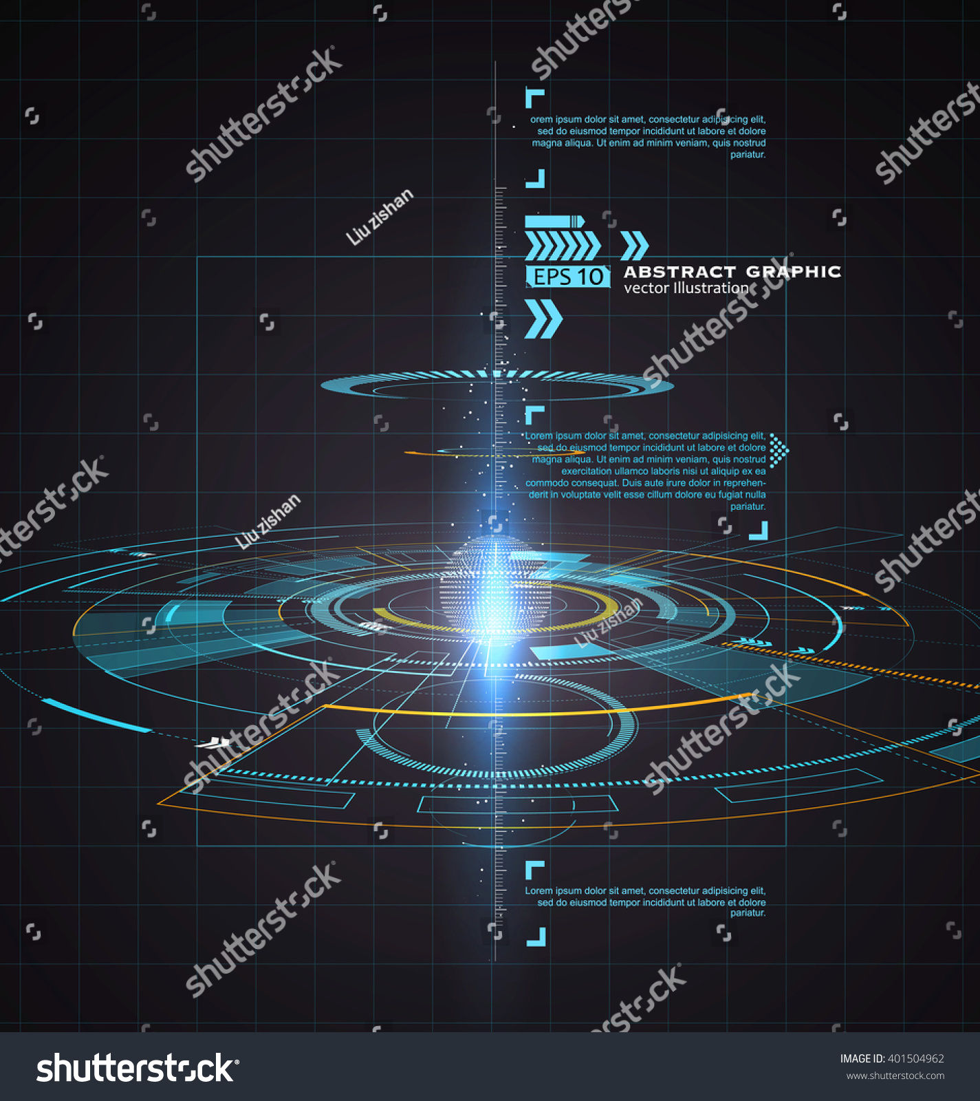 Wallpaper #XGfX_5IBSpphPi3-IaSA315 Three Dimensional Interface Technology Science Fiction Scene Stock
