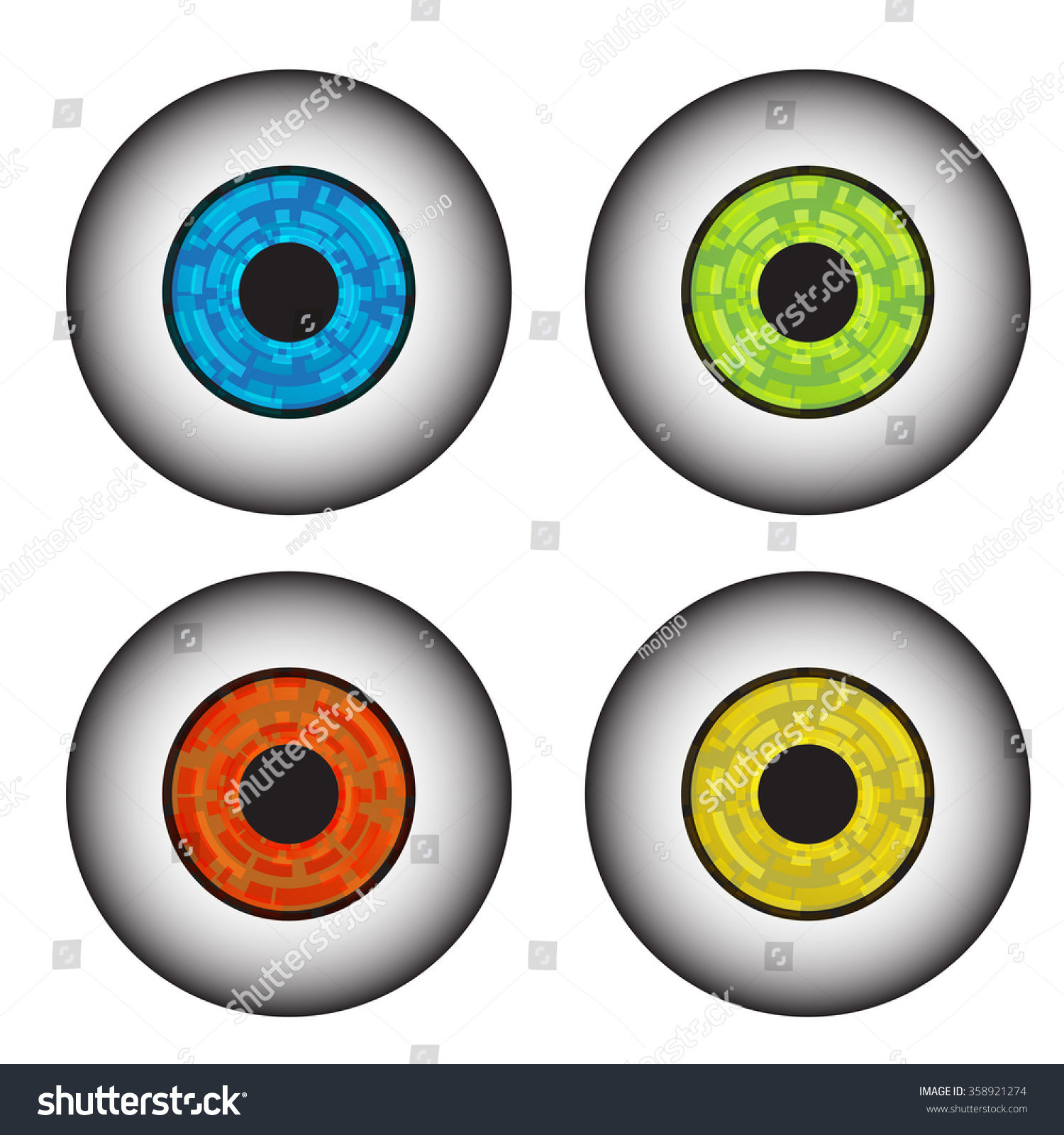 Wallpaper #vWdm9pIBSpphPi3-zYNc3 Set of Robot Eye Vector Illustration 358921274 Shutterstock