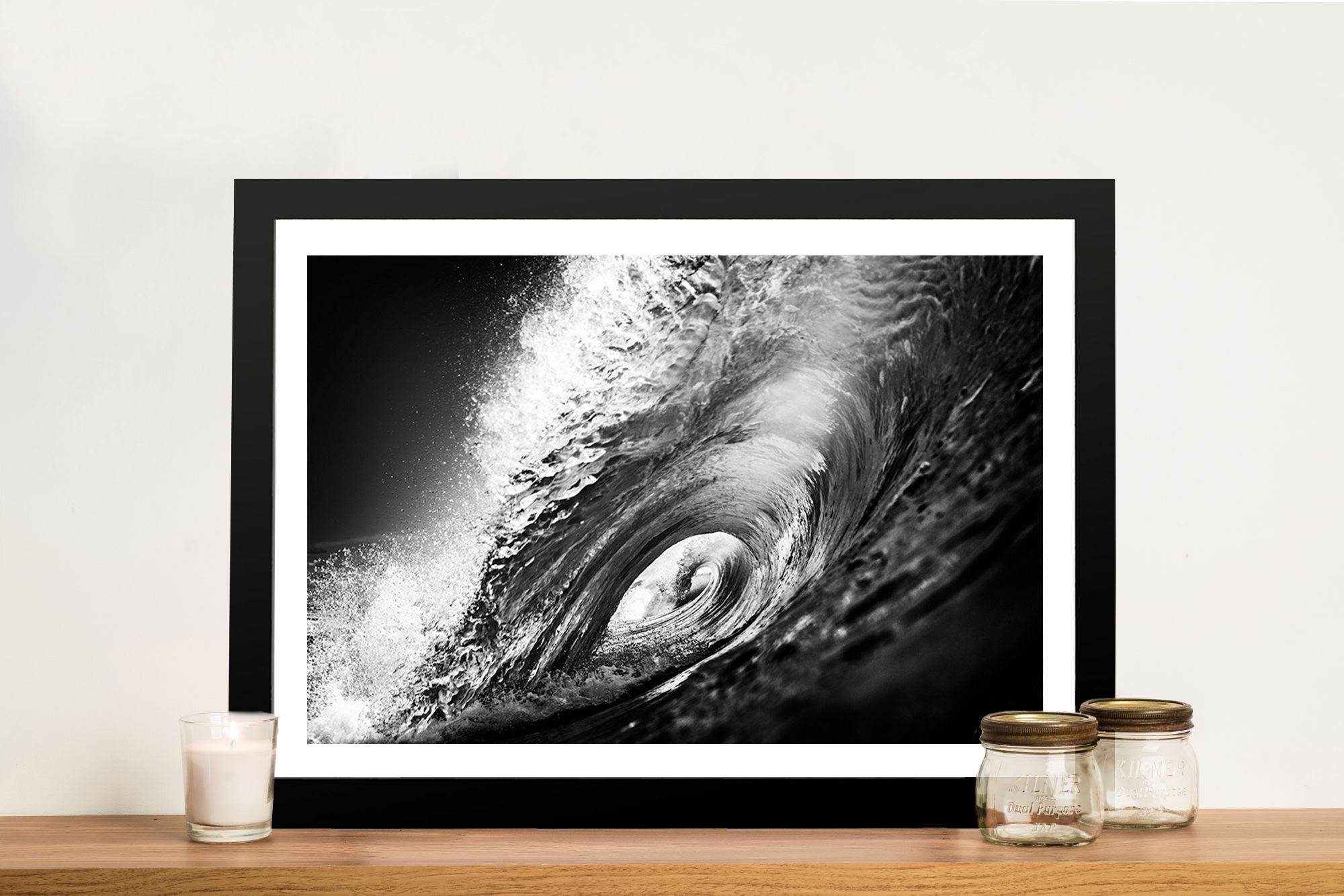 Wallpaper #W2g2IpMBSpphPi3-mTKk380 The Hook Framed Surf Photo Print on Canvas Canvas Prints Australia