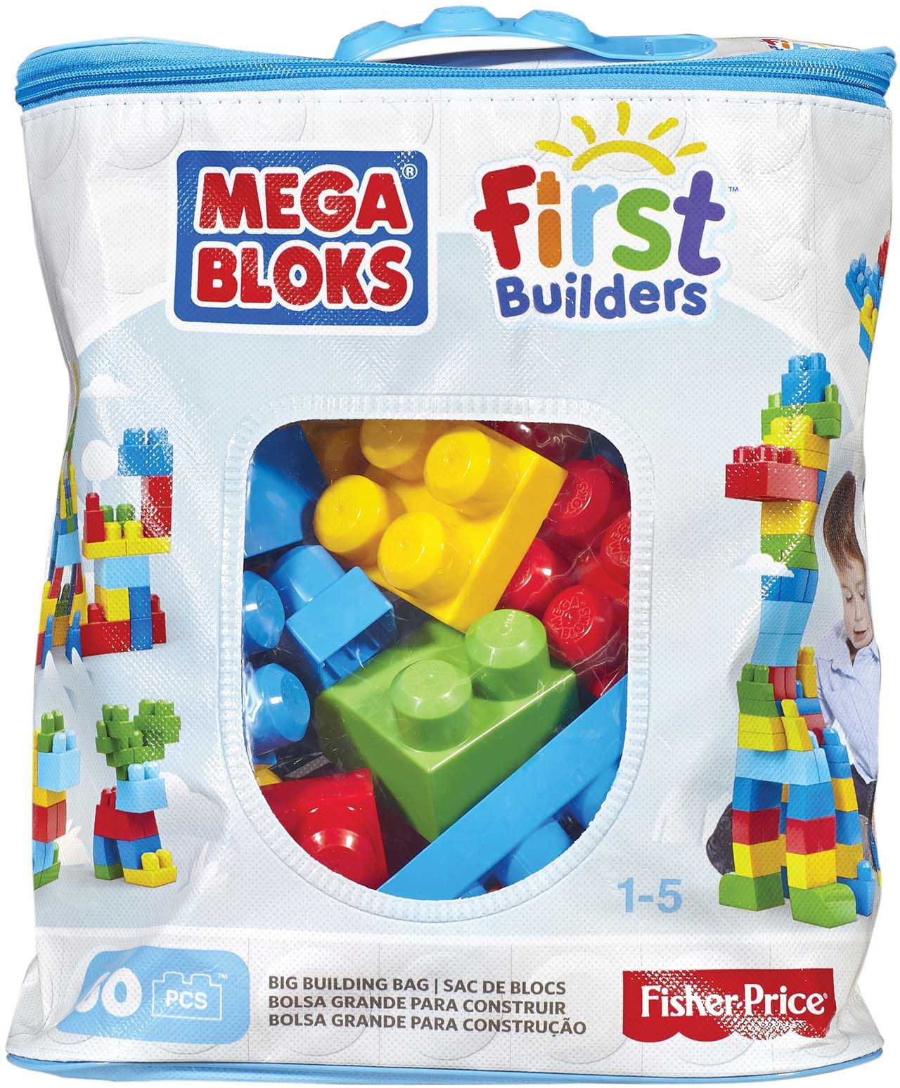 Wallpaper #634d6 Mega Bloks First Builders Big Building Bag with Big Building Blocks