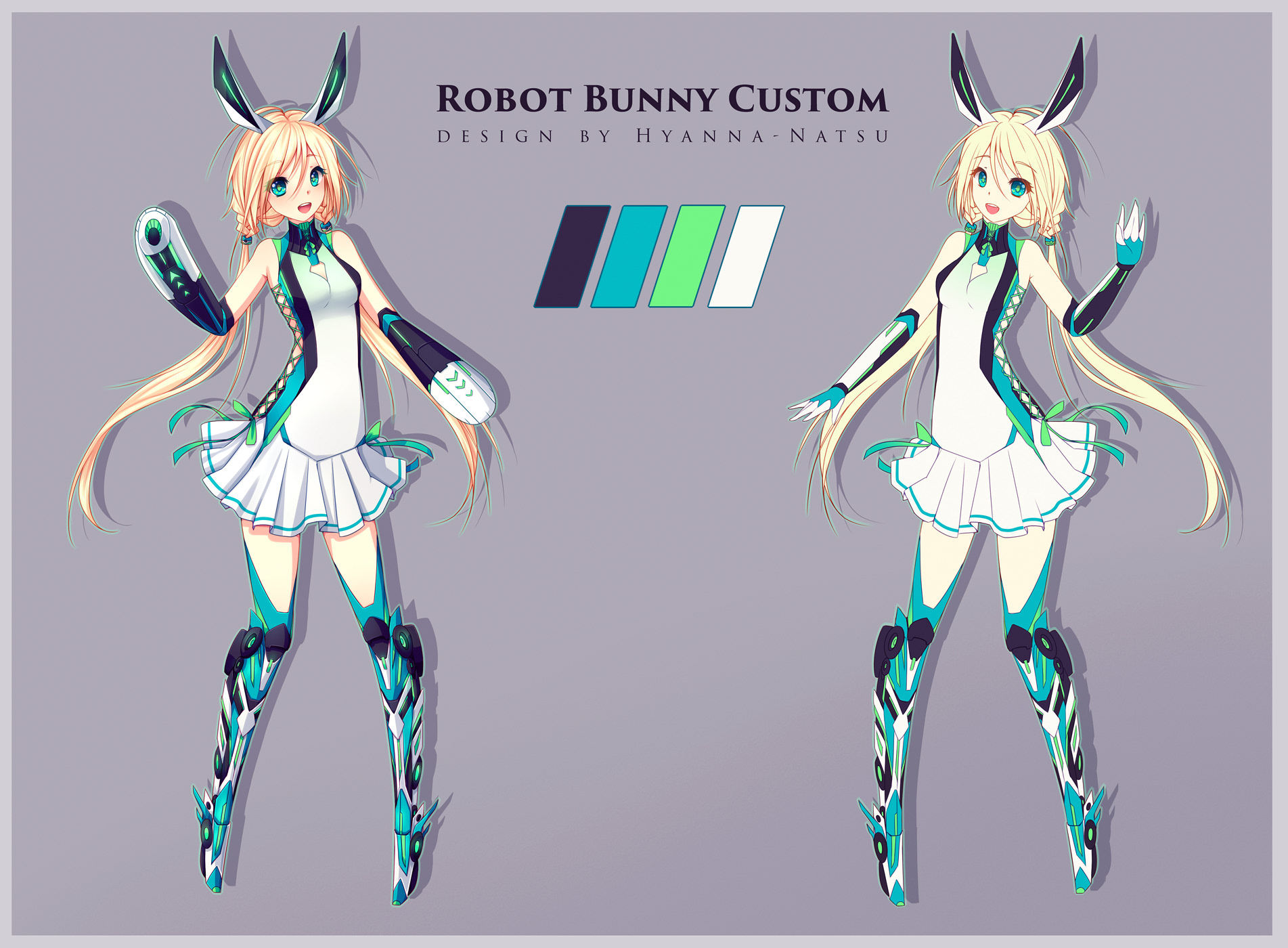 Wallpaper #qa3MMZMBKf019FdaUxGB317 C Robot Bunny Girl by Hyanna Natsu on Deviantart