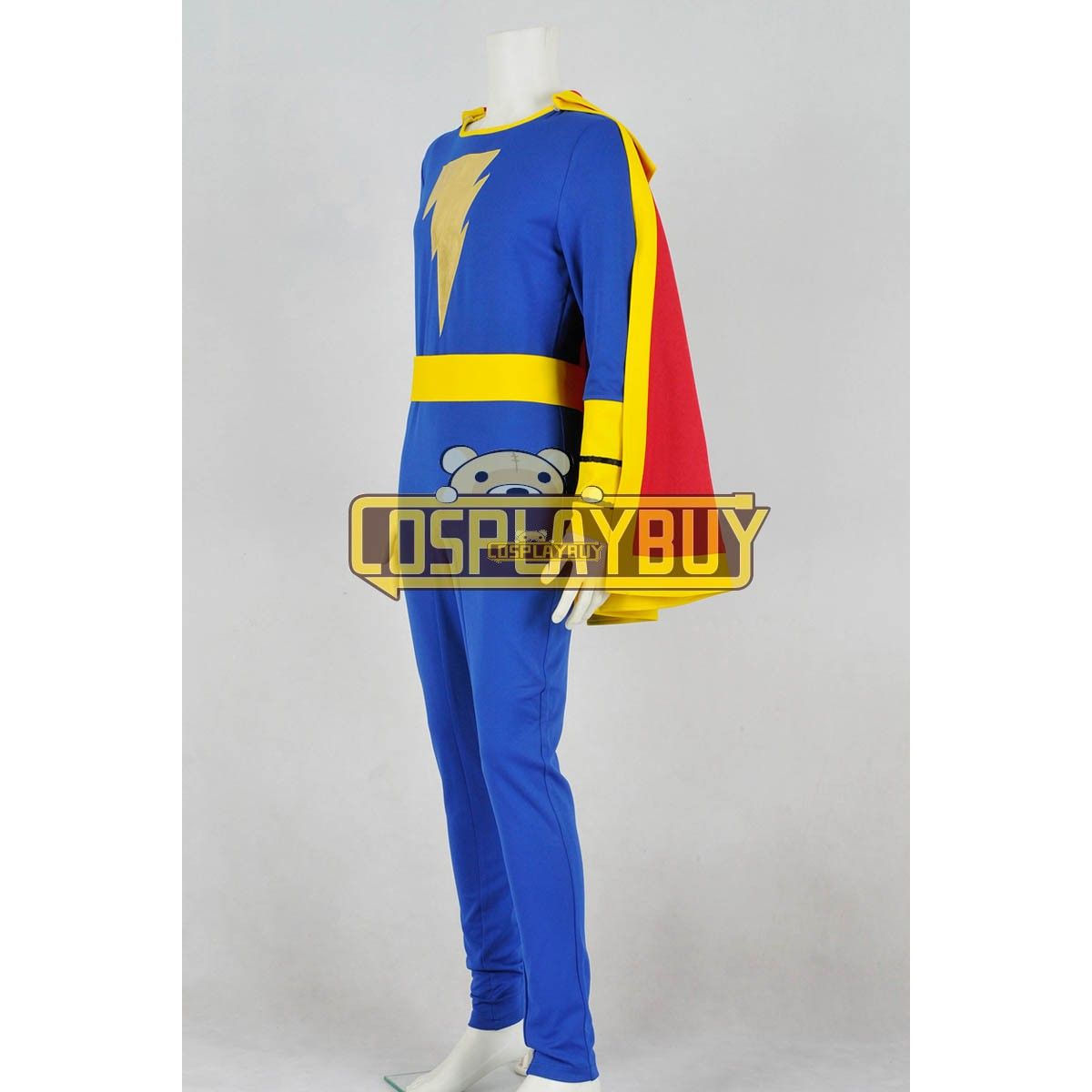 Wallpaper #qjELNpMB5zzyi_yYO1iF239 Captain Marvel Jr Junior Freddy Freeman Blue Jumpsuit Cosplay Costume