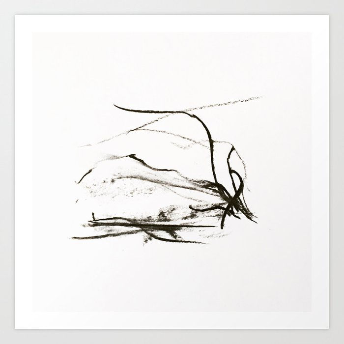 Wallpaper #27hE3JIBJvJKYCmE9Pos77 Abstract Charcoal Drawing Art Print by Jennie Dahlen Society6