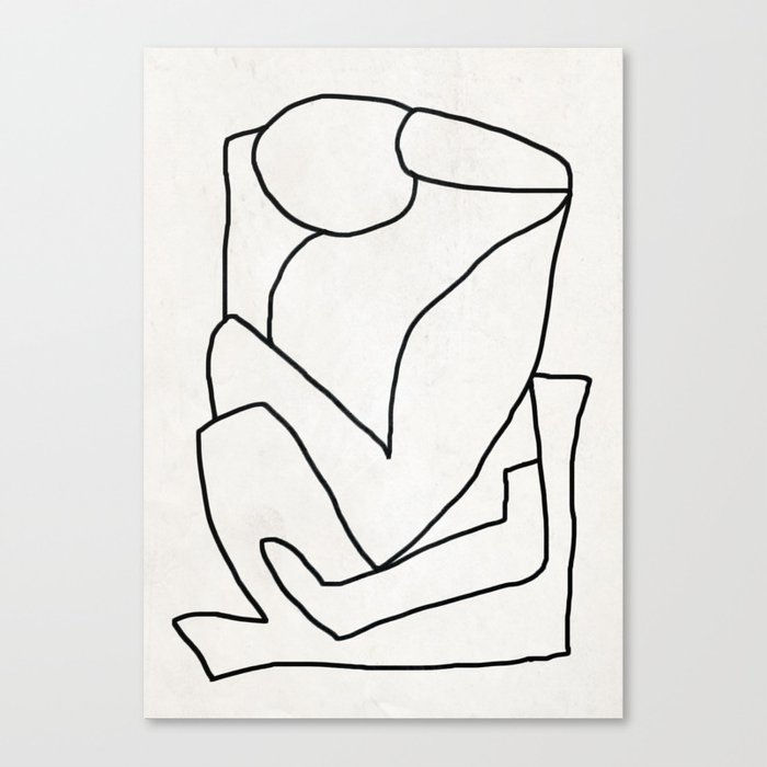 Wallpaper #Mpws4ZIBZHQxiYar27pq261 Abstract Line Art 2 Canvas Print by Thingdesign Society6
