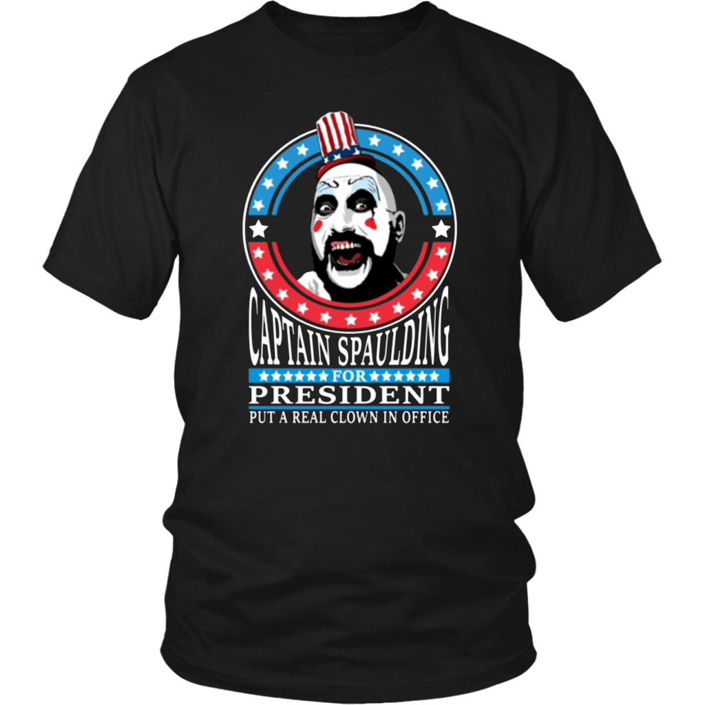 Wallpaper #5WfOApMBSpphPi3-ELDY157 Captain Spaulding for President Tee Shirt