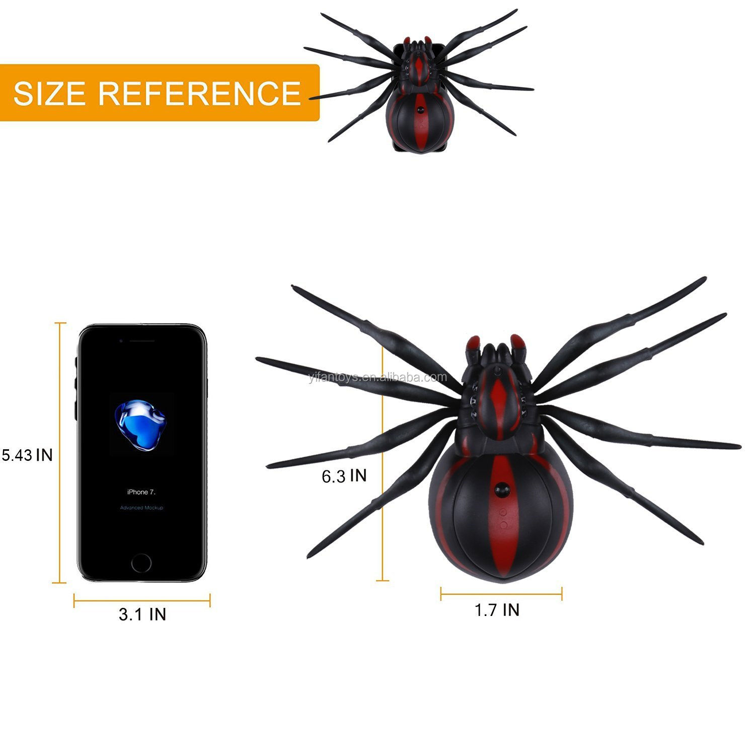 Wallpaper #CfQhOpMBKFX8bn3r83gp104 Remote Control Spider Simulation Animal Infrared Rc Spider Toy for Kids