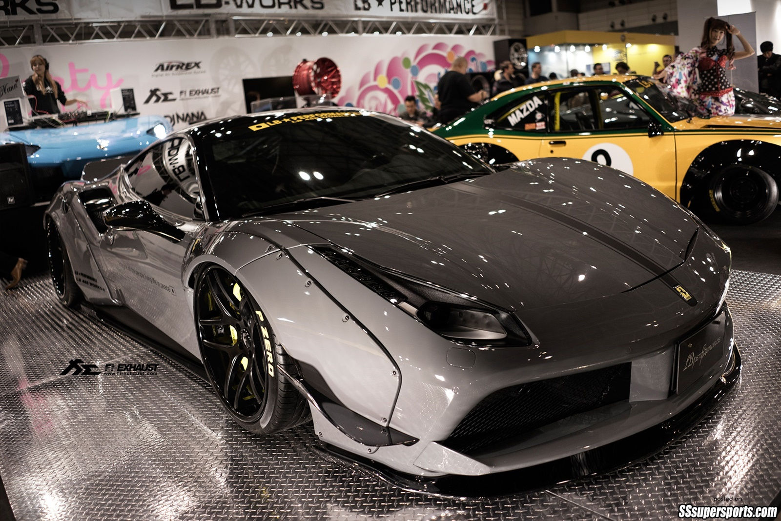 Wallpaper #swD65I4BSdW8dNouuwtS6 6 Liberty Walk Ferrari 488 Gtb Tokyo Auto Salon 2017 Front Three