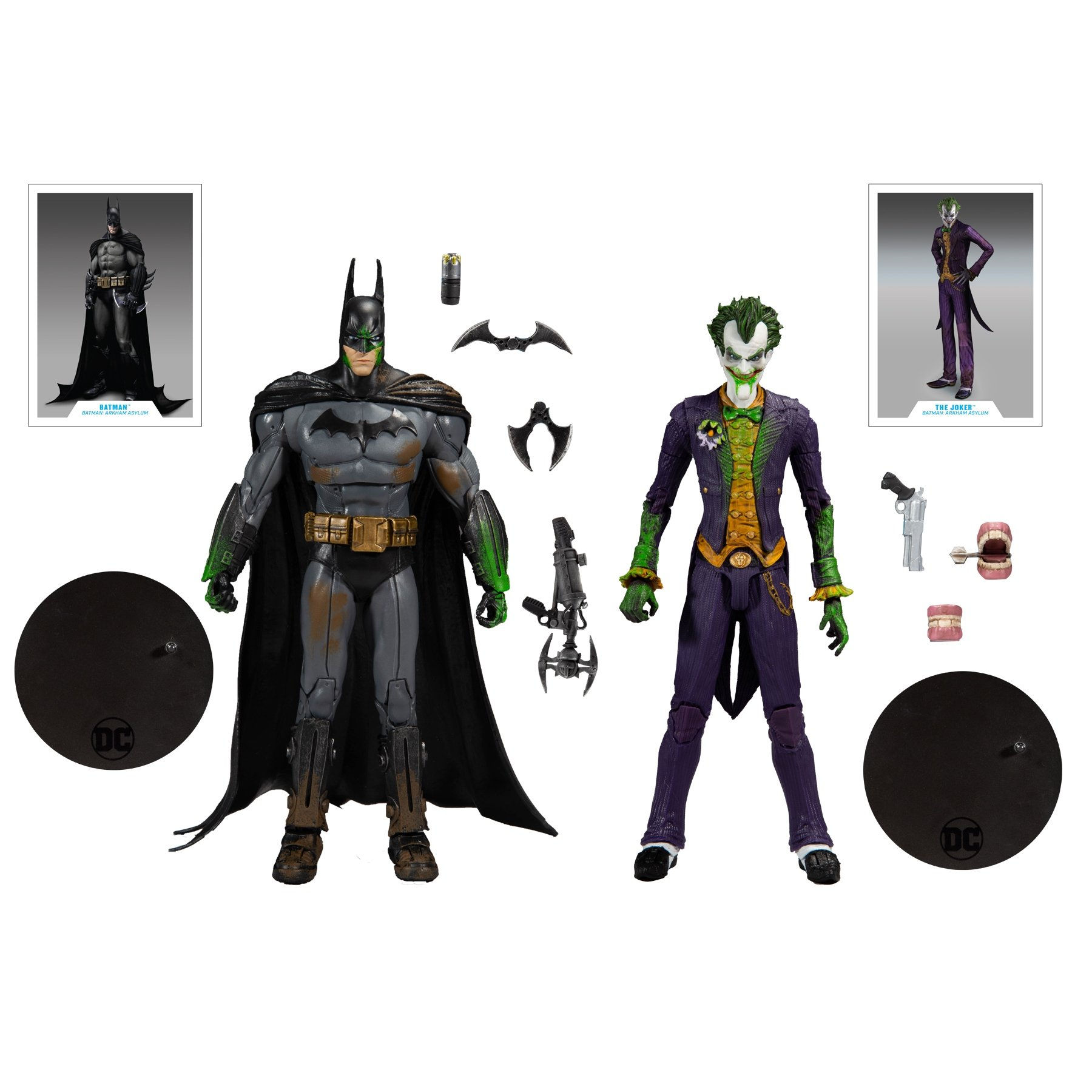 Wallpaper #nmfbC5MBSpphPi3-3tto282 Mcfarlane Toys Batman Arkham Asylum Batman and Joker DC Multiverse 2