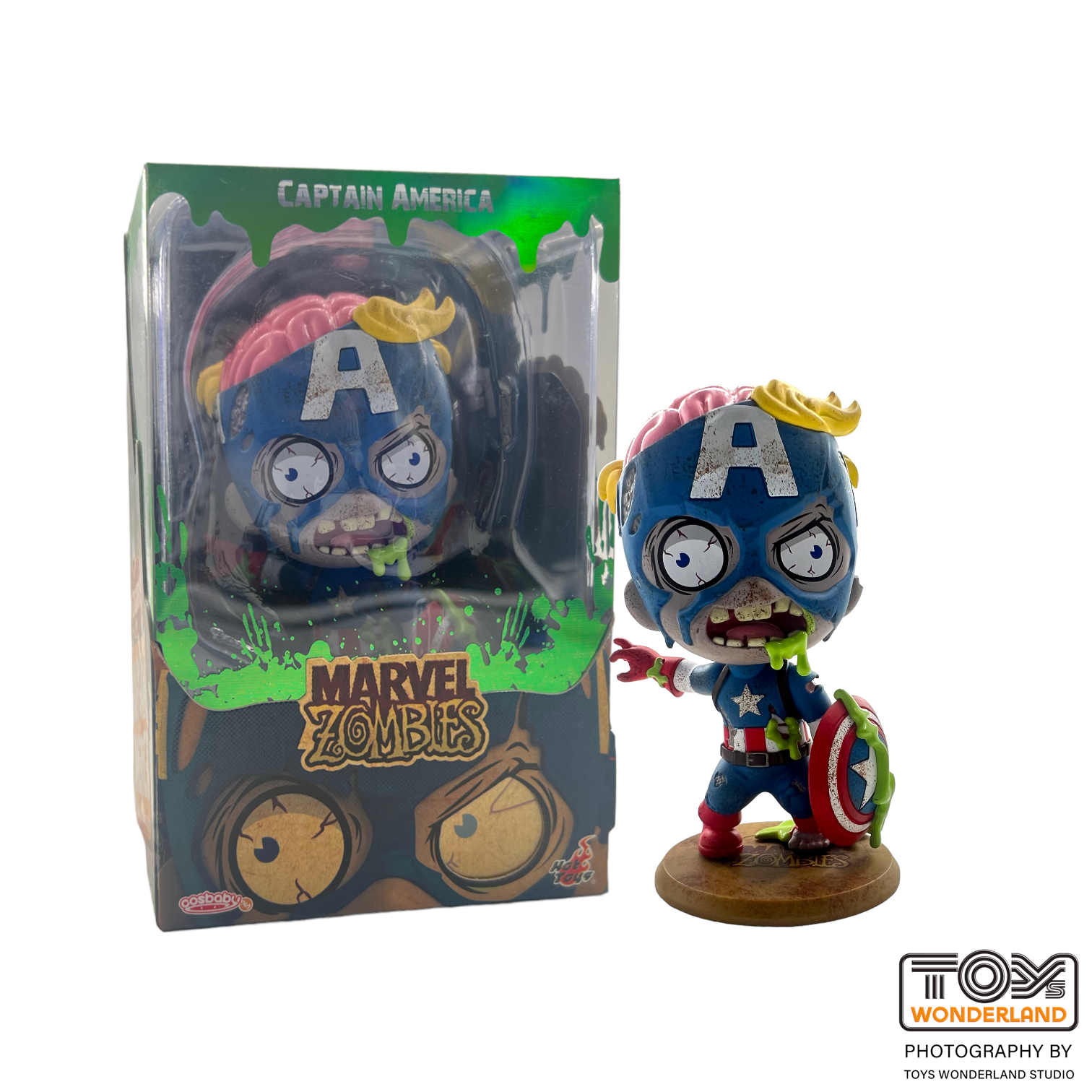 Wallpaper #nTEINpMB5zzyi_yYaFjH73 Hot Toys Marvel Zombies Captain America Cosbaby S Bobble Head