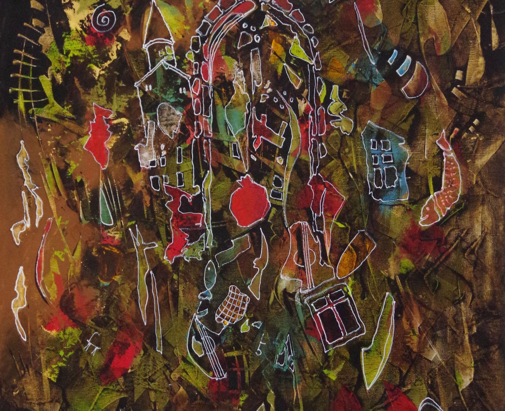 Wallpaper A7CC0 Abstract Dreams Original Oil Painting Surrealism Handmade Art One HD Wallpaper A7CC0