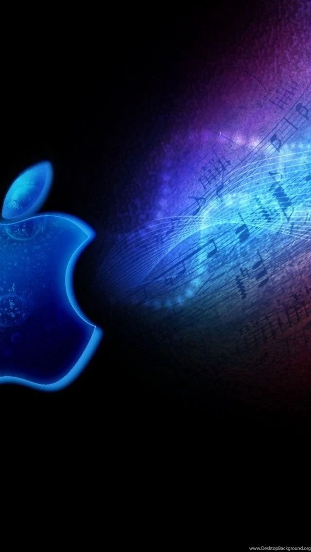 Wallpaper #Irh-2ZIBJvJKYCmEc-1583 Apple Logo Neon Light Bright Shadow iPhone 5s Wallpapers Download