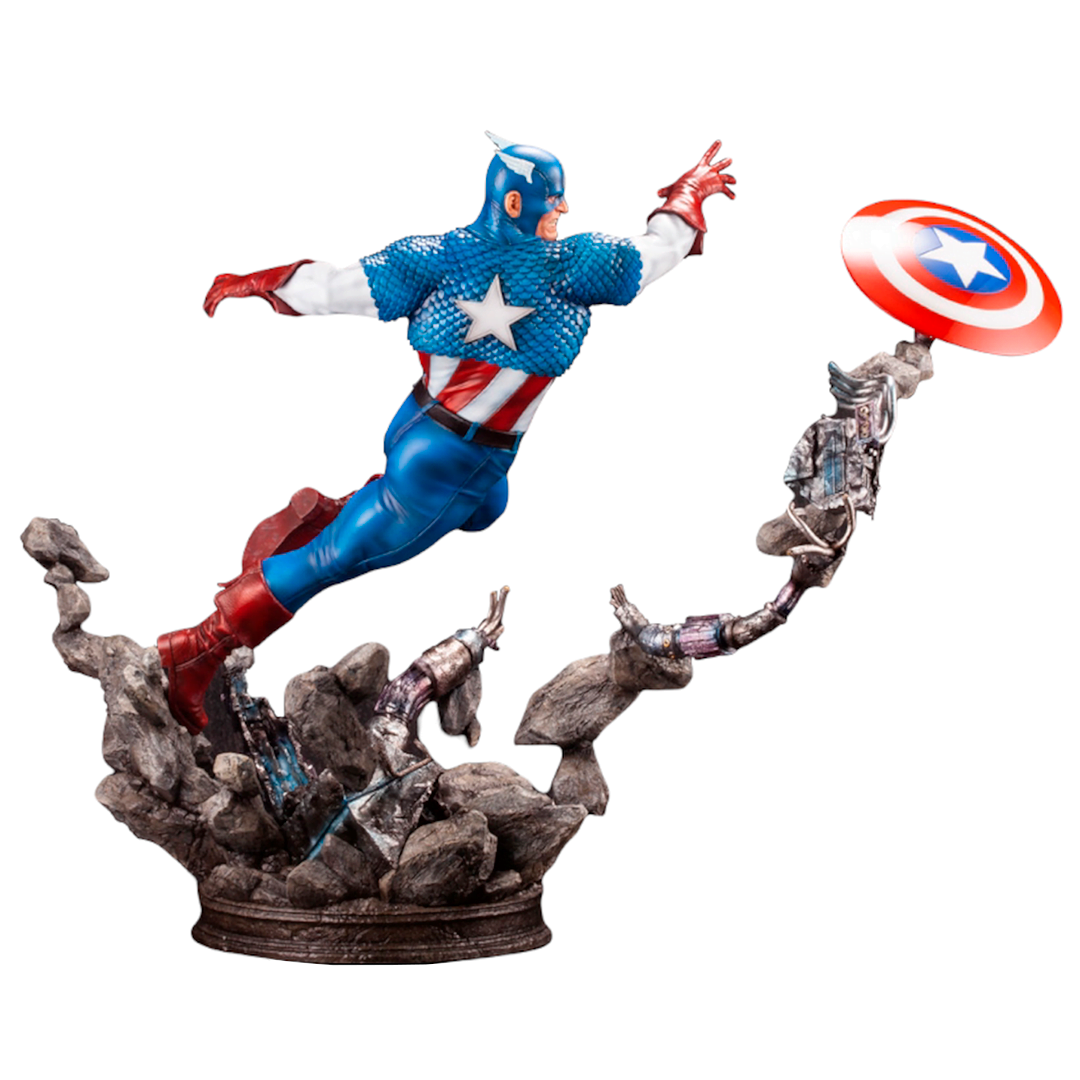 Wallpaper #b0UCqY4B7YBJg1BVrac532 Marvel Fine Art Statue Captain America Robot Negro