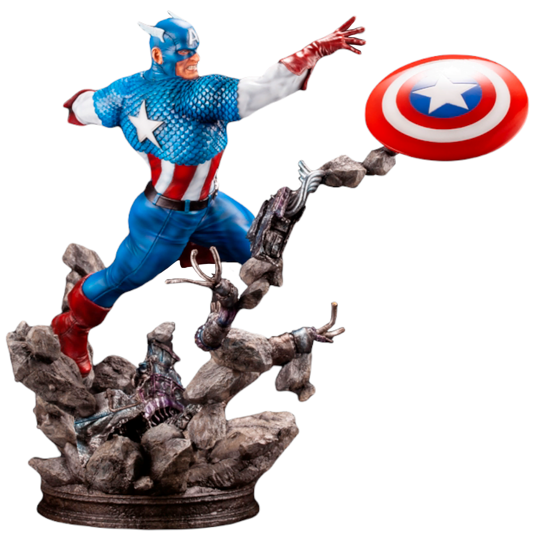 Wallpaper #b0UCqY4B7YBJg1BVrac531 Marvel Fine Art Statue Captain America Robot Negro